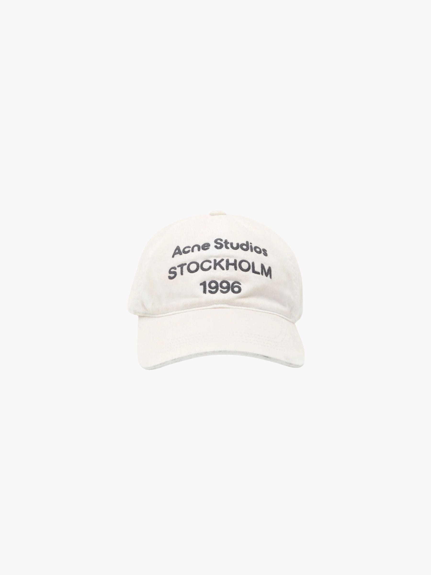 Acne Studios UX-HATS000357 Logo Cap Dusty White