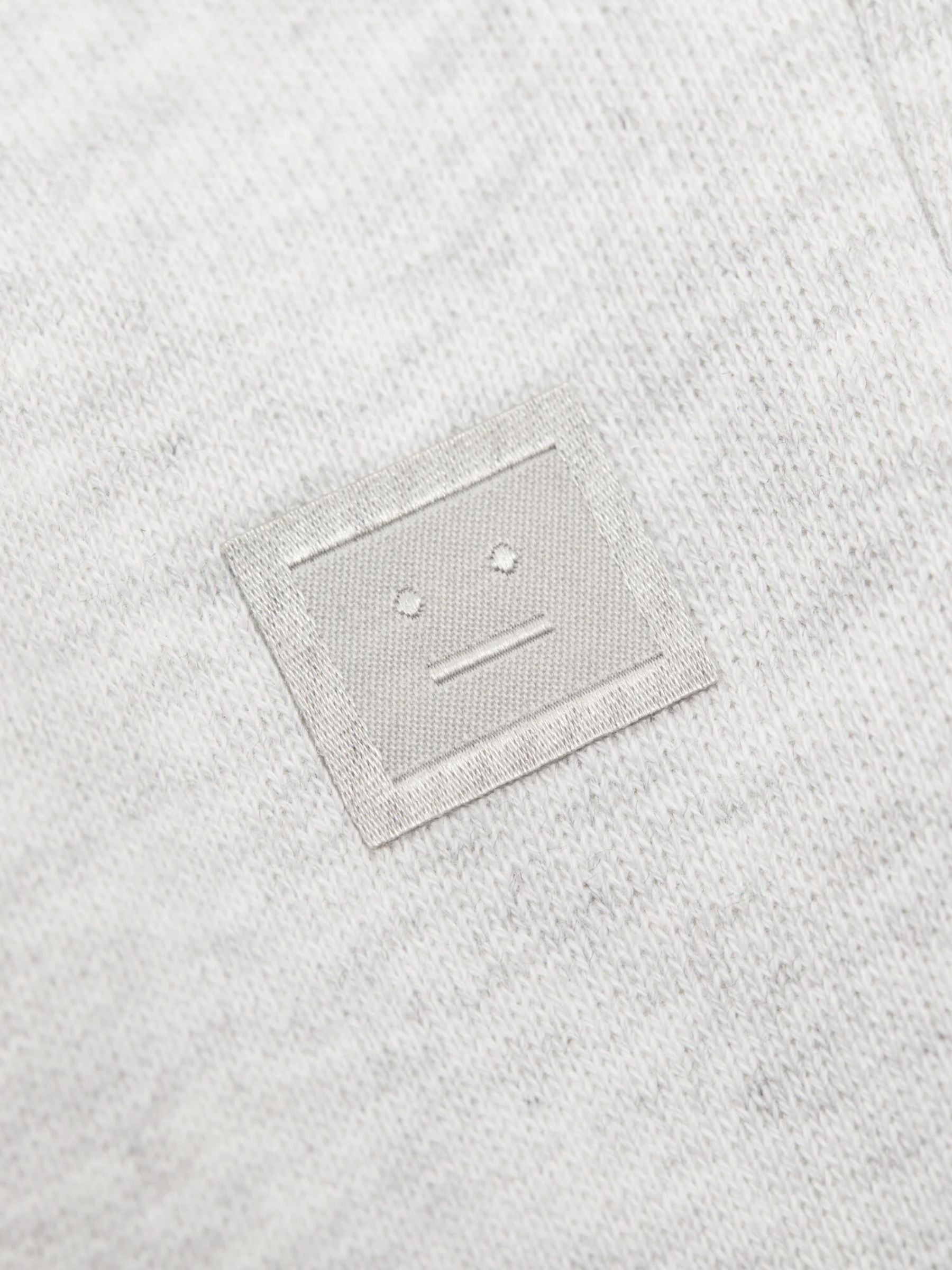 Acne Studios U Face Logo Sweatpants Pale Grey Melange