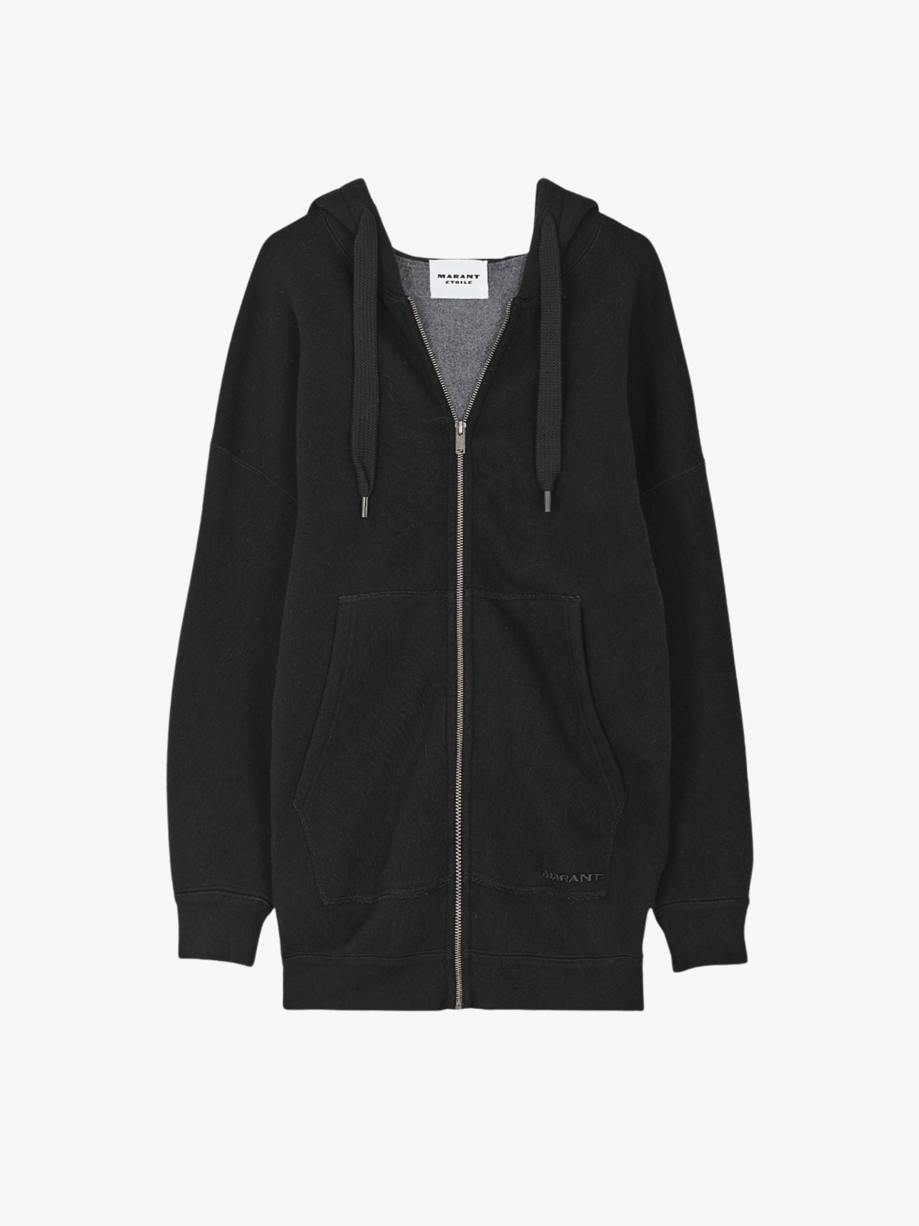 Isabel Marant Etoile Izia Hoodie Jacket Black