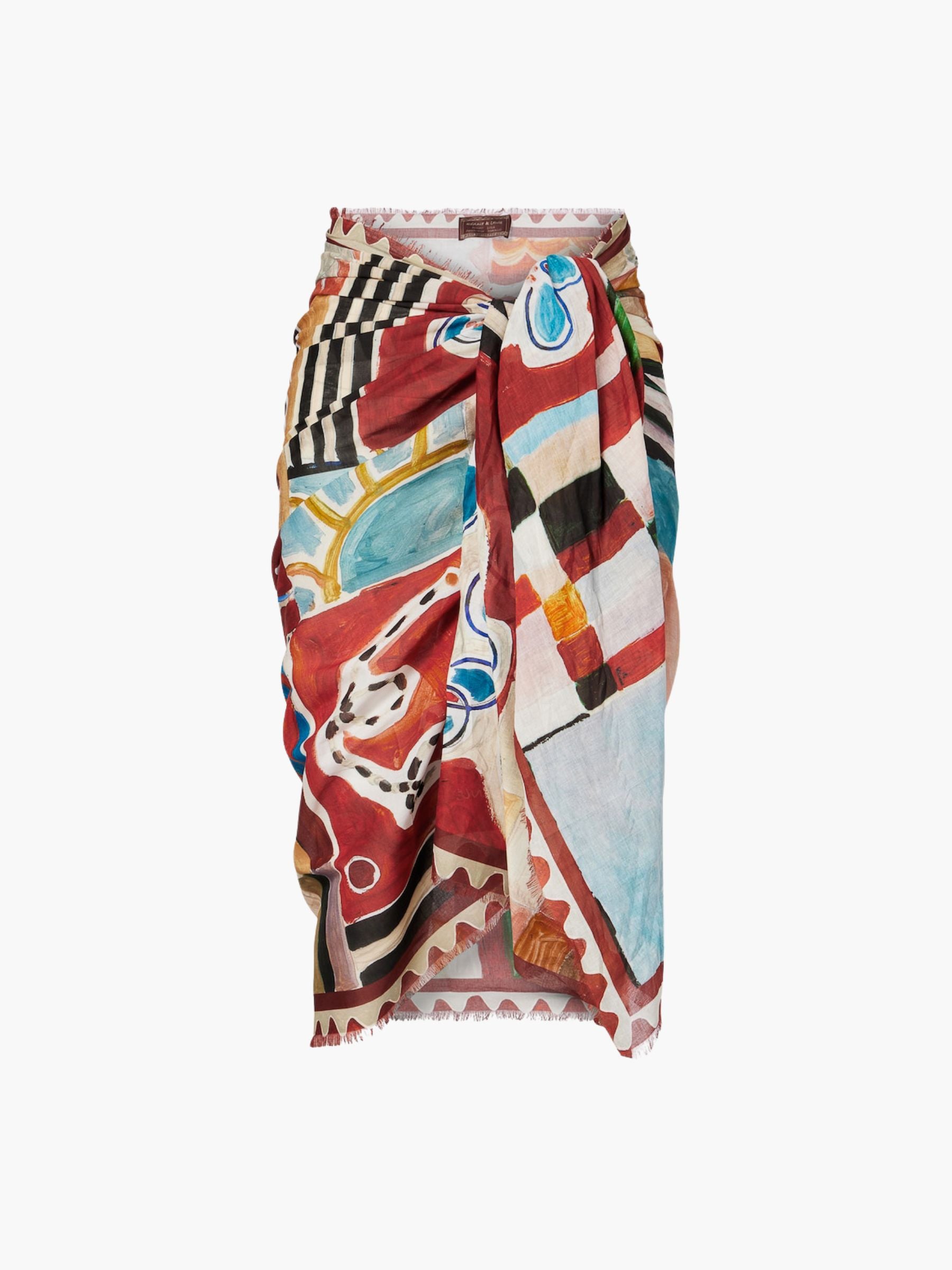 Alemais x LRNCE Michelle Cotton Pareo Scarf