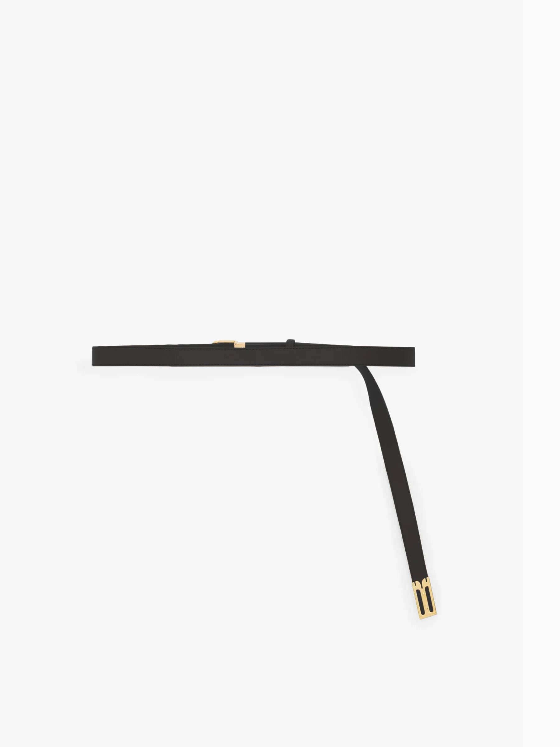 Victoria Beckham Earring Buckle Belt Gold Black