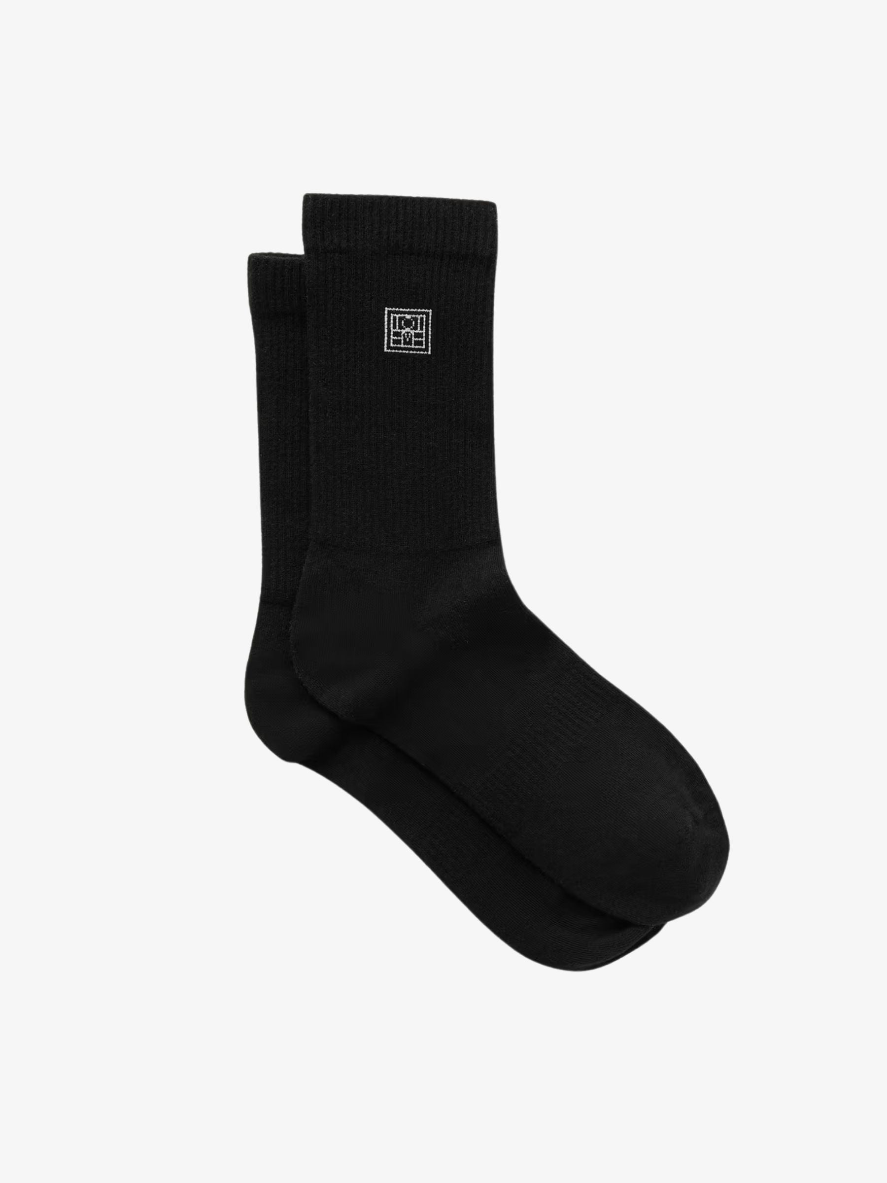 Toteme Monogram Socks Black