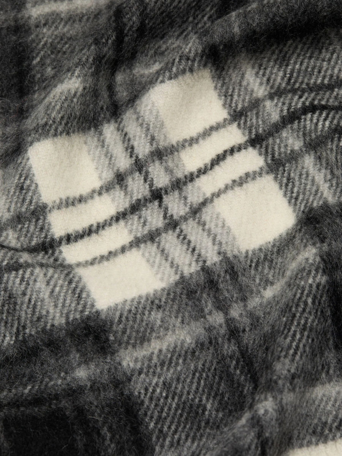 Acne Studios UX-SCAR000013 Tartan Scarf Black White