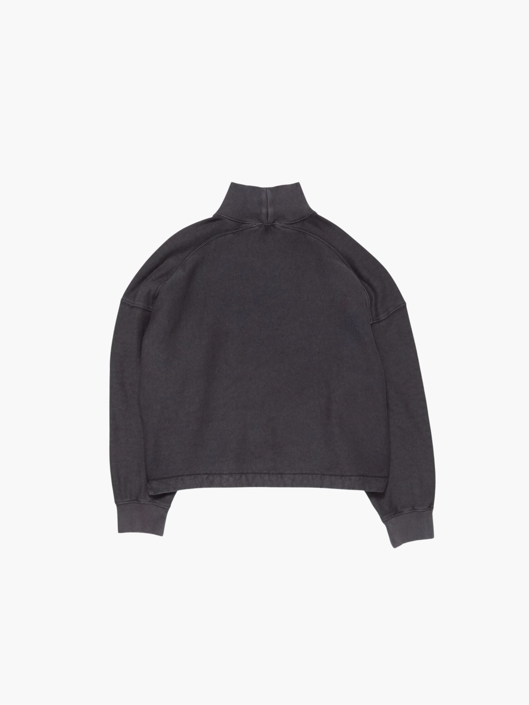Acne Studios U Round Logo Sweatshirt Faded Black