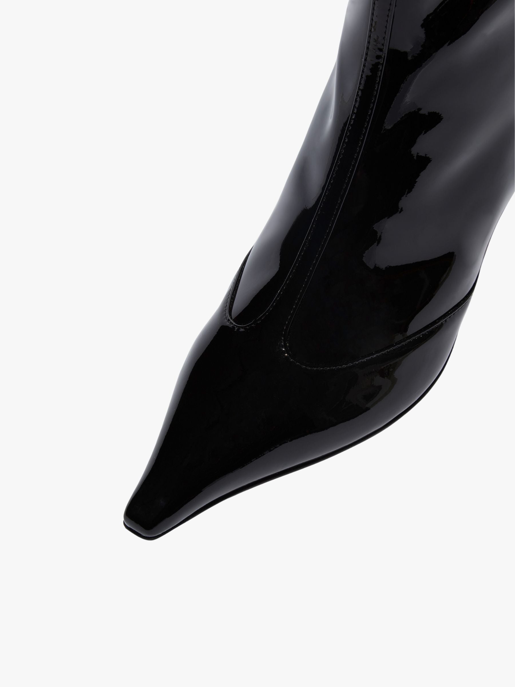 Aeyde Sila Patent Calf Leather Black