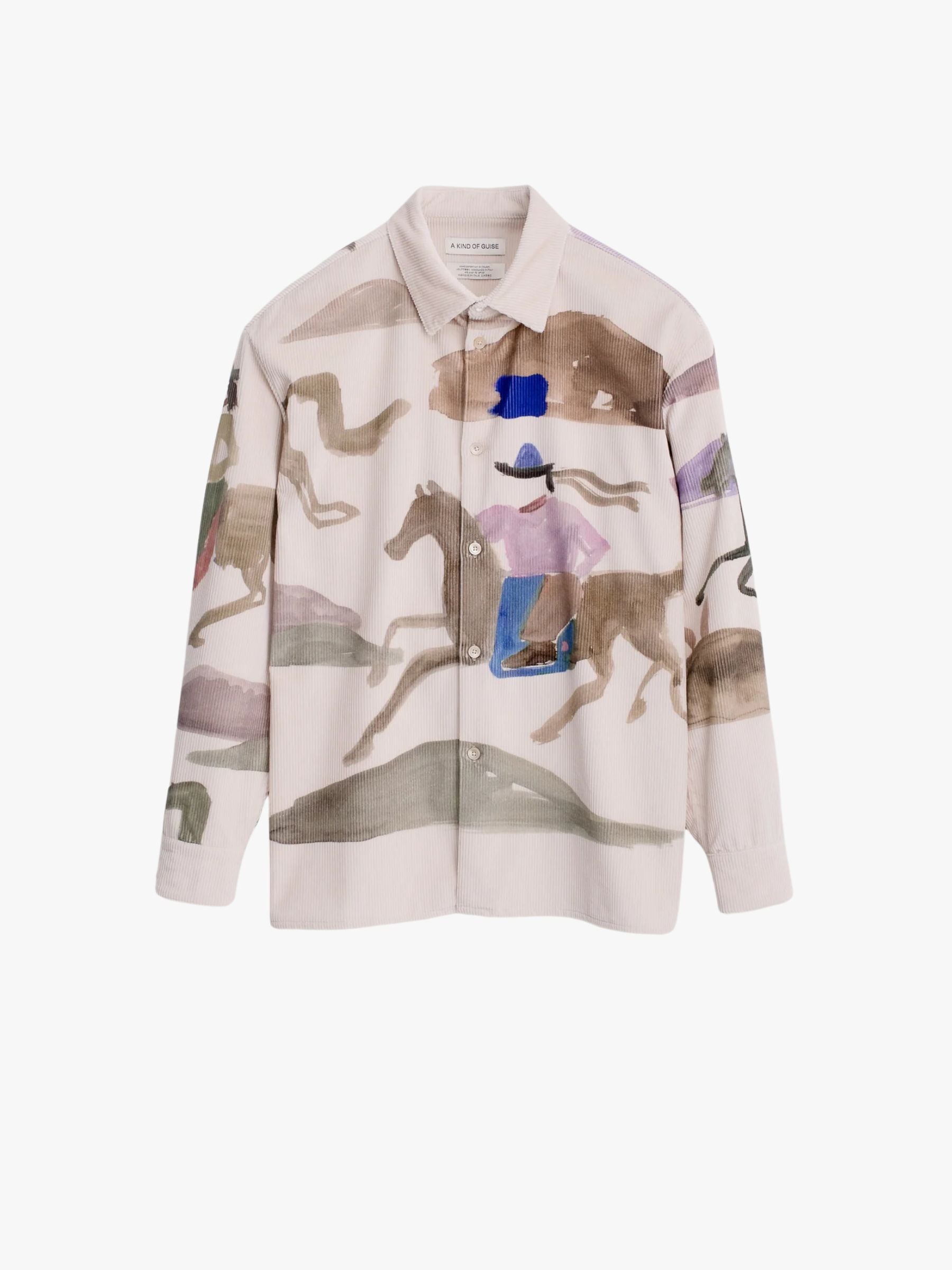 A Kind Of Guise Derbin Running Horses Shirt Creme