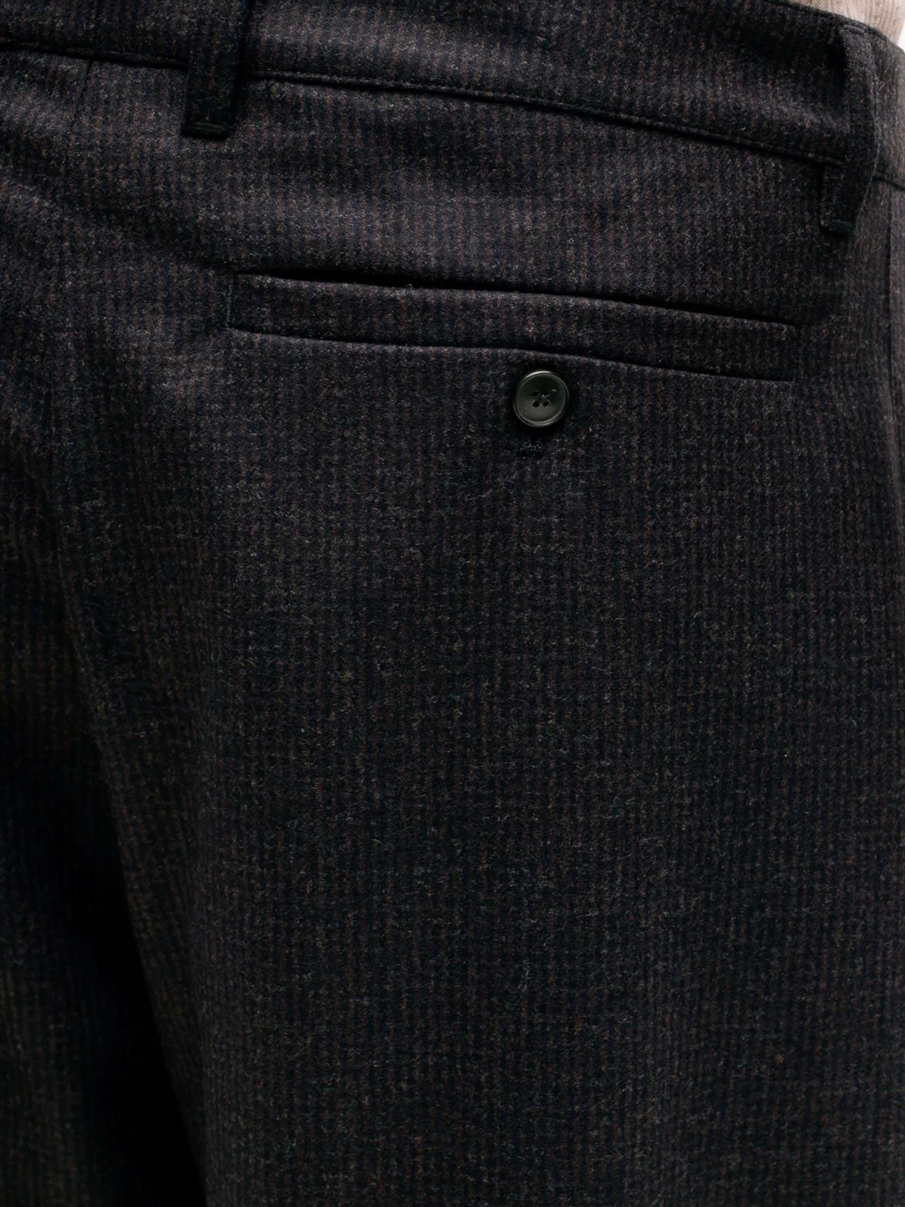 A Kind Of Guise Folded Wide Trousers Dark Brown