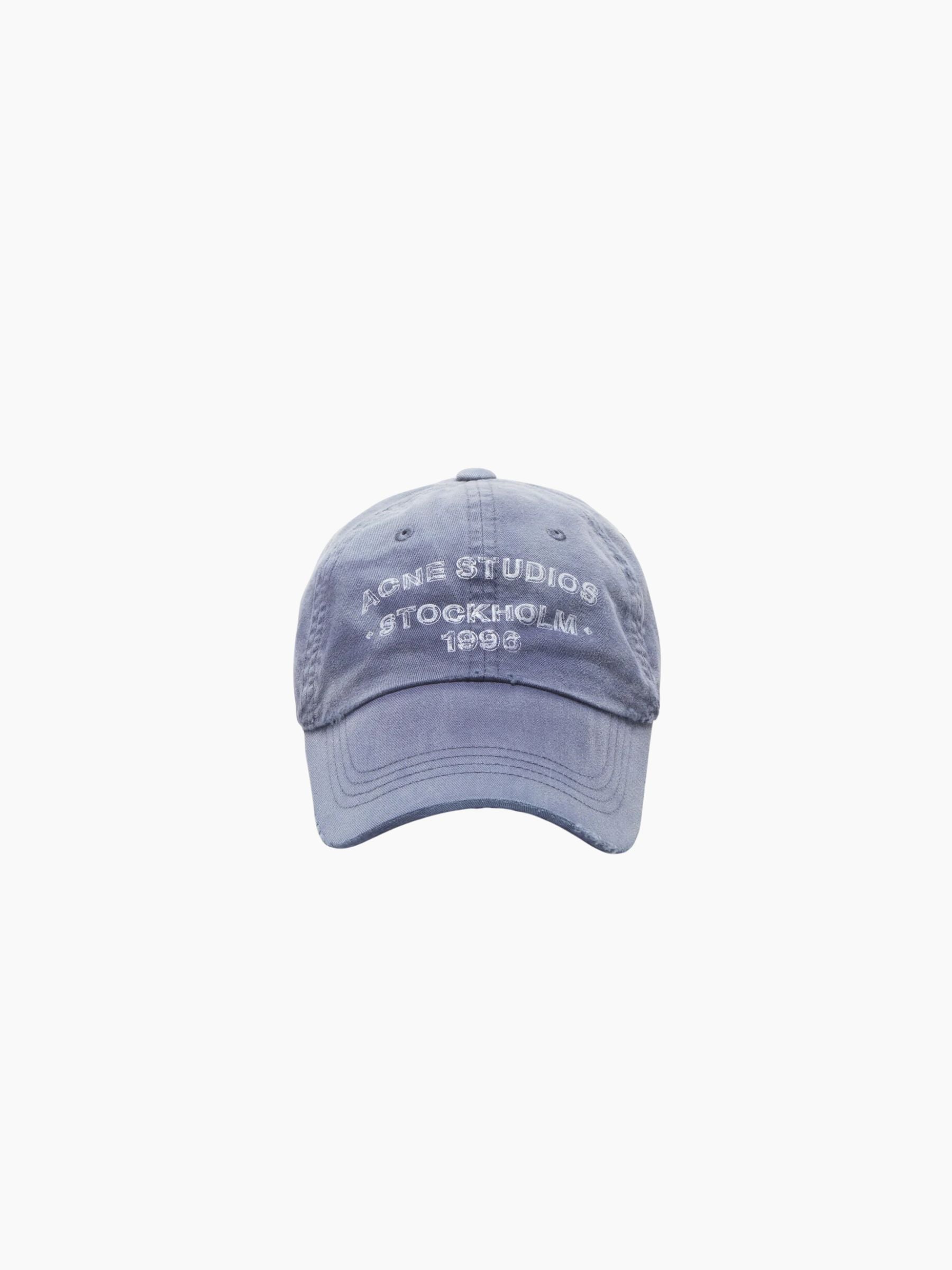 Acne Studios UX-HATS000392 Logo Cap Navy