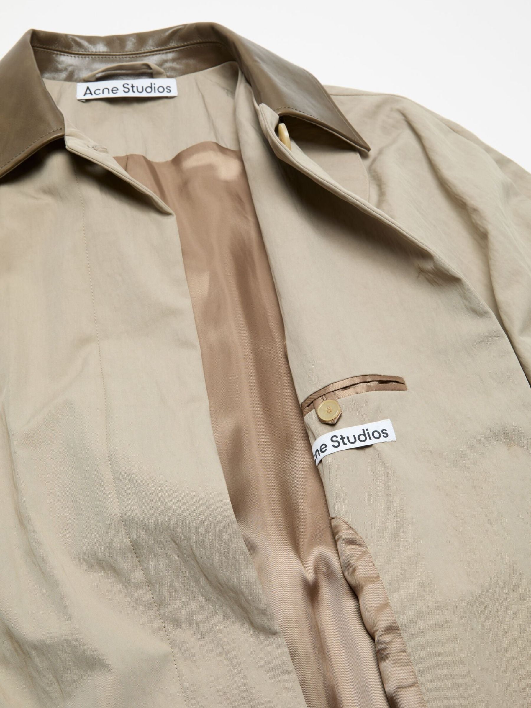 Acne Studios WN-OUTW001150 Trench Coat Khaki Grey