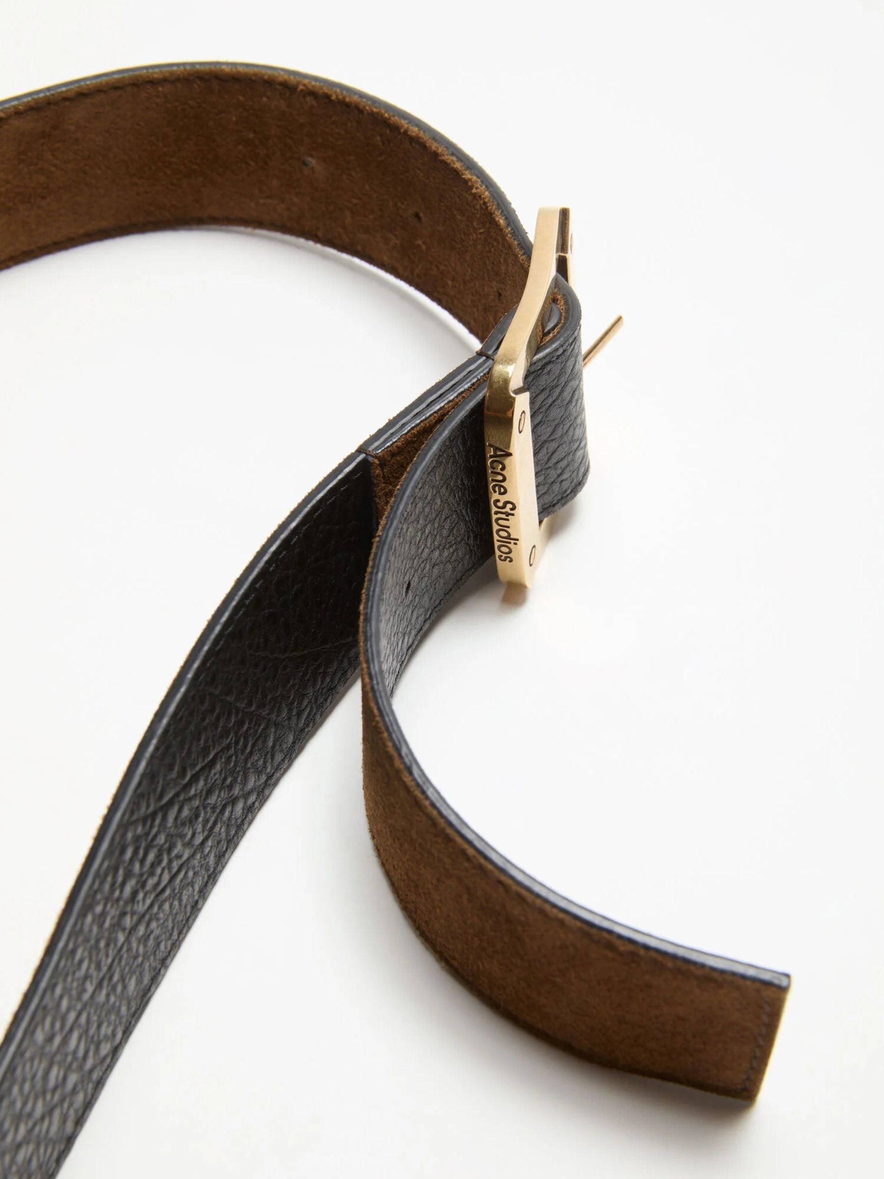 Acne Studios UX-SLGS000018 Belt Cognac Brown Black