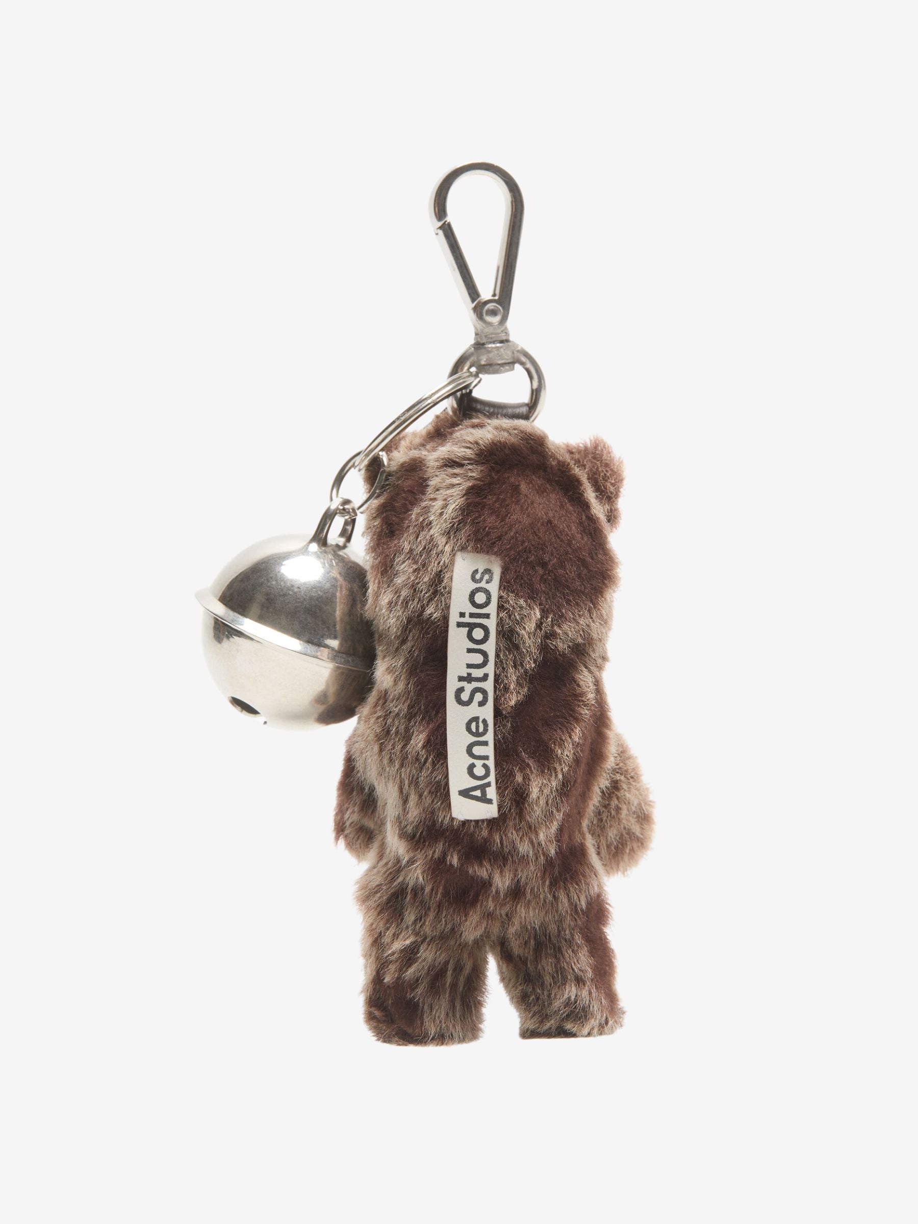 Acne Studios UX-ACCS000187 Teddy Keychain Chocolate Brown