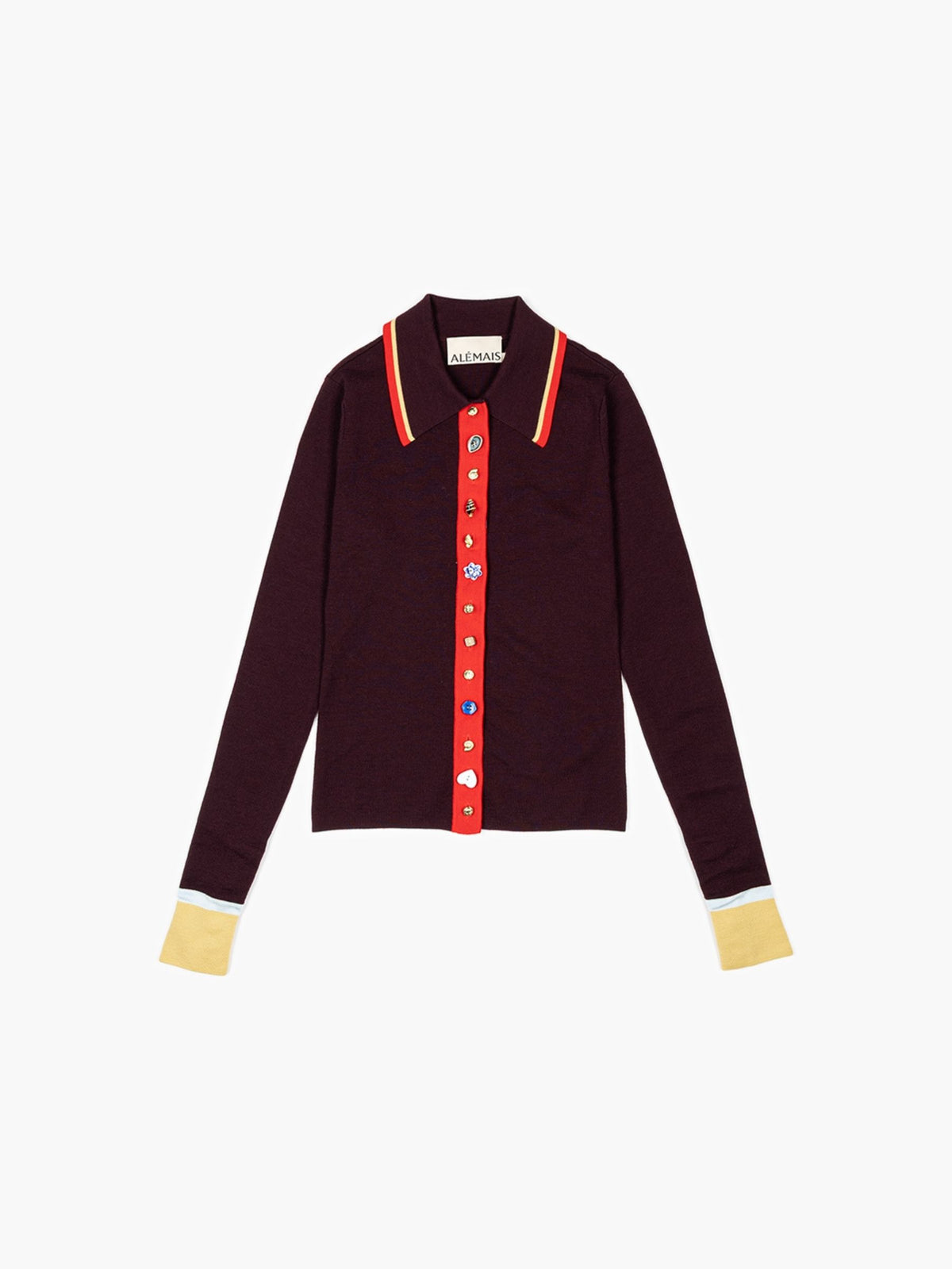 Alemais Josefina Fitted Cardigan Chocolate