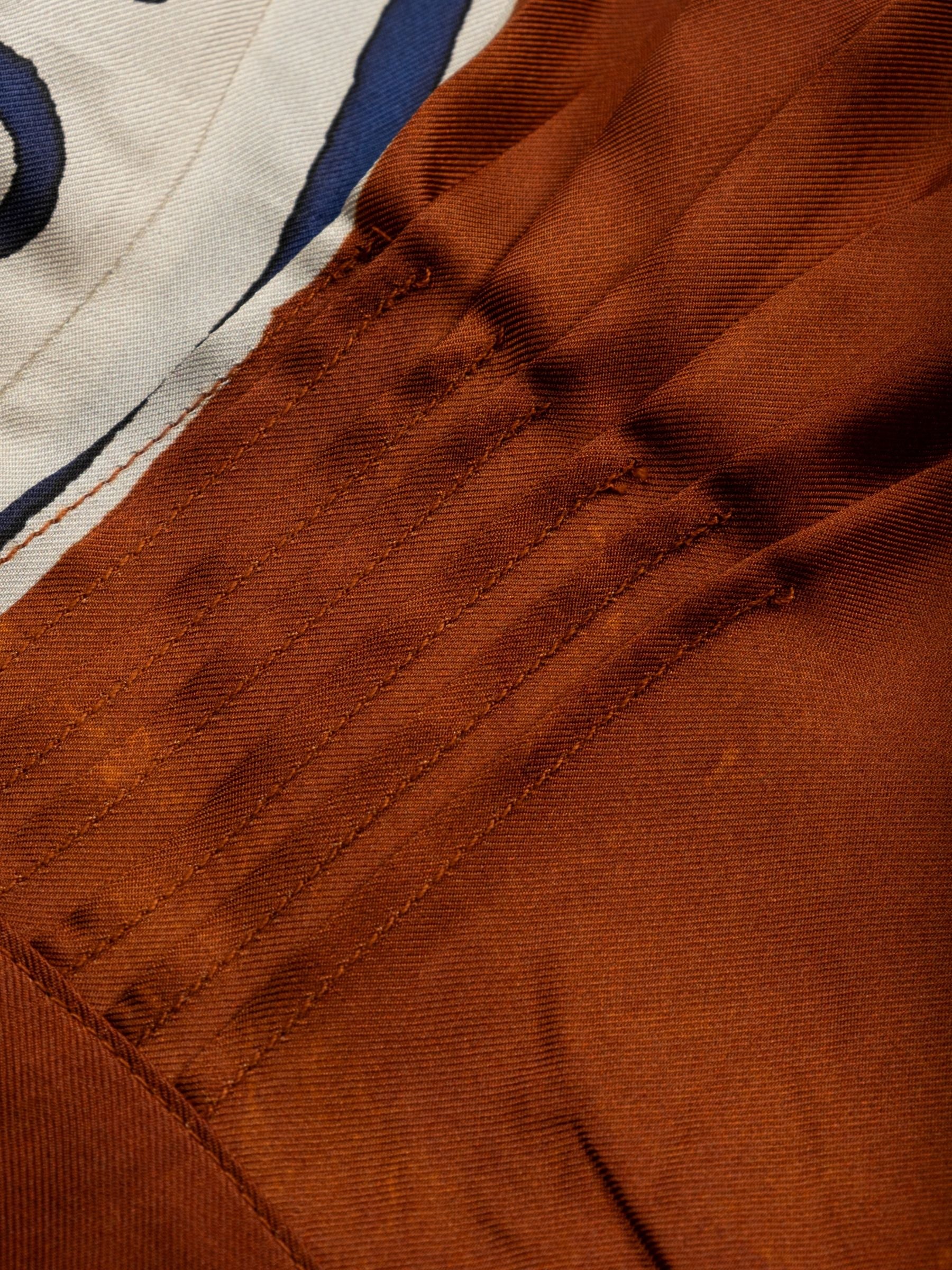 Alemais x LRNCE Soleil D'Amour Silk Tapered Pants Rust