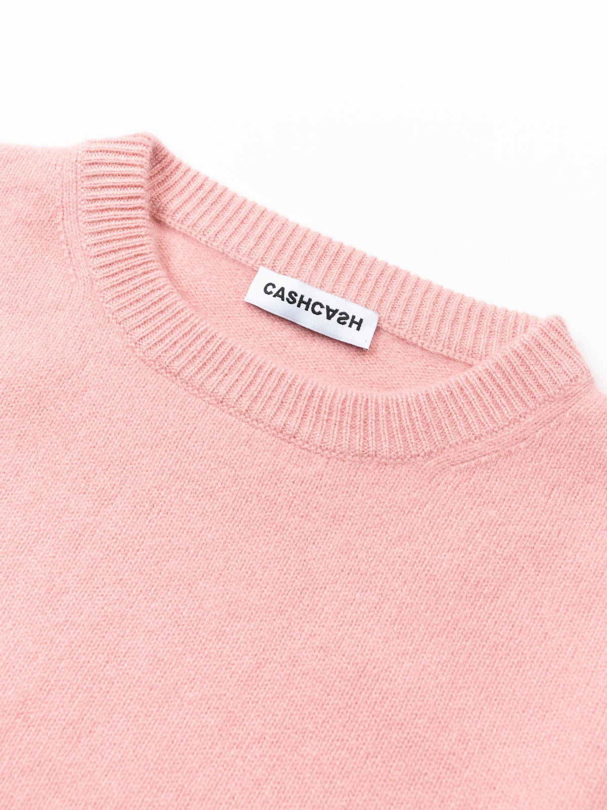Cashcash Cropped Cashmere Crewneck Pullover Flamingo