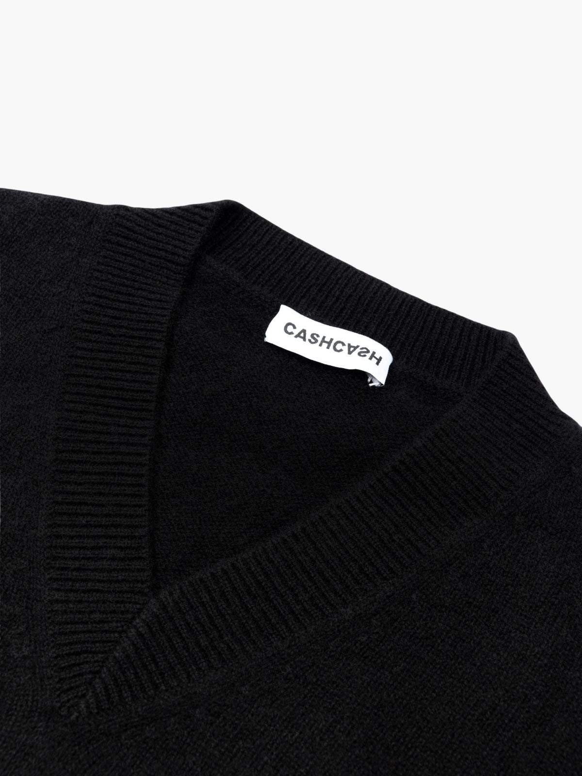 Cashcash Easy V Cashmere Pullover Black