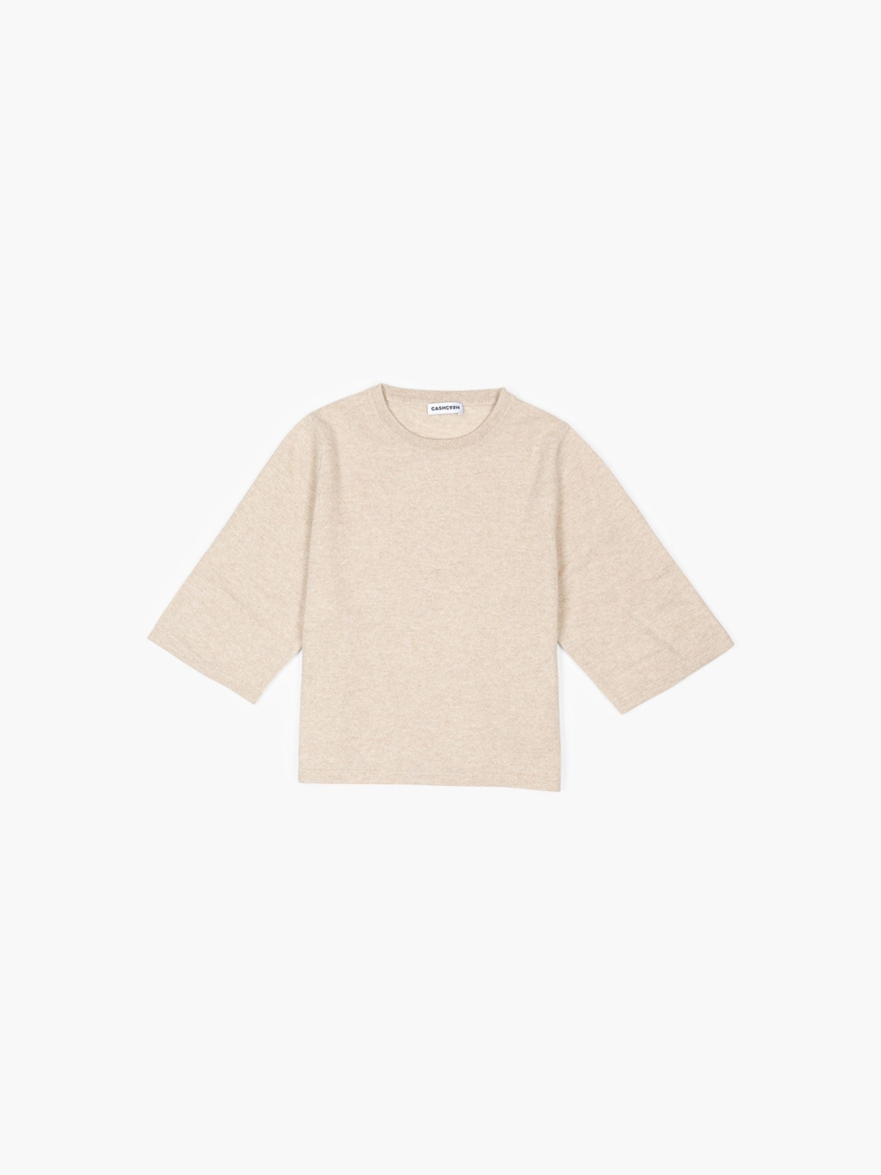 Cashcash Essential Cashmere Tee Jasmine