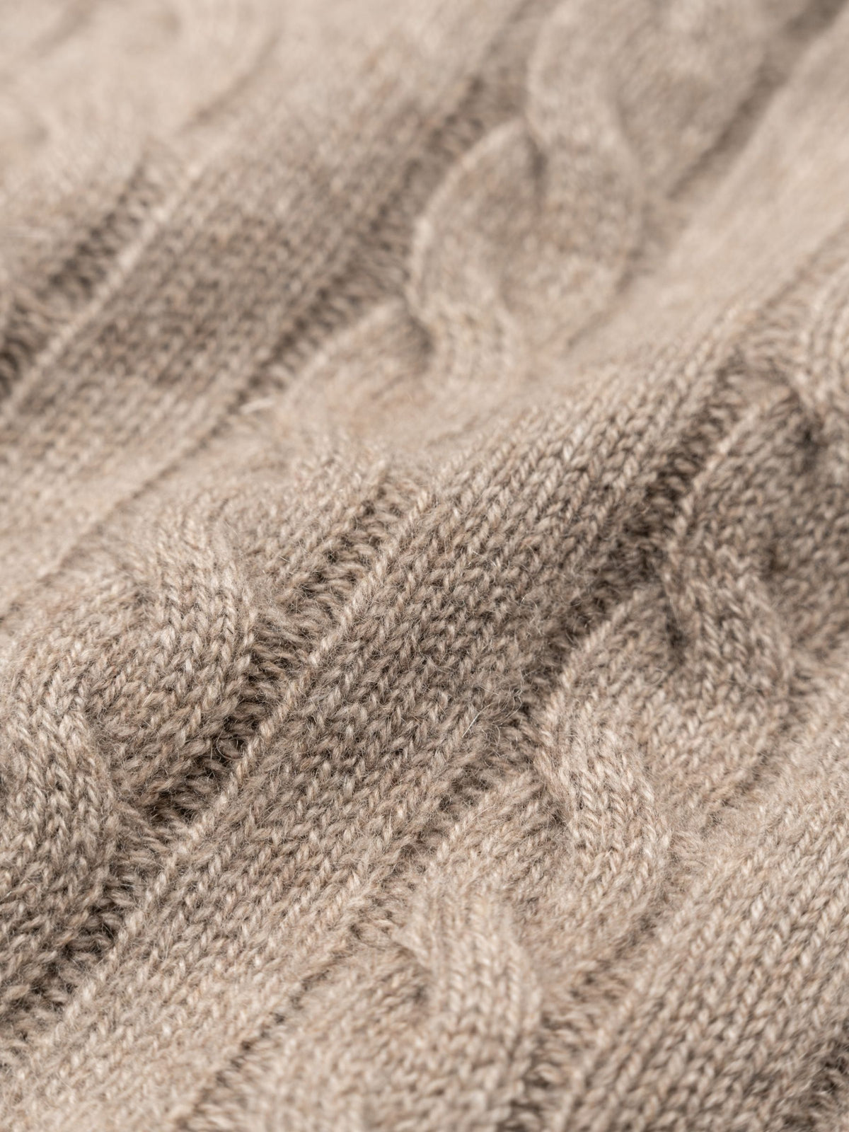Cashcash Princeton Cashmere Cable Pullover Sand