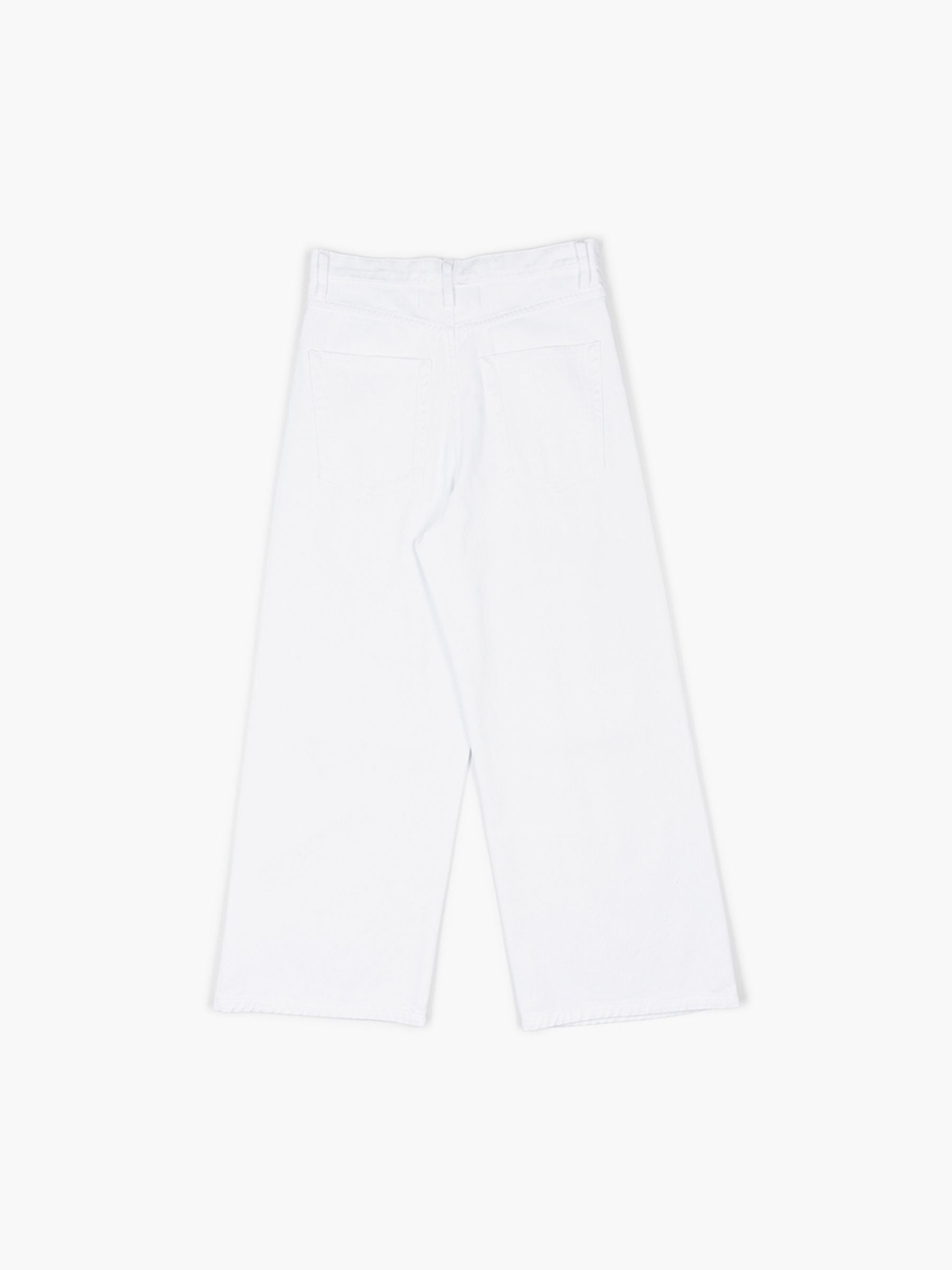 Christian Wijnants Pavia Cropped Denim Pants Optical White