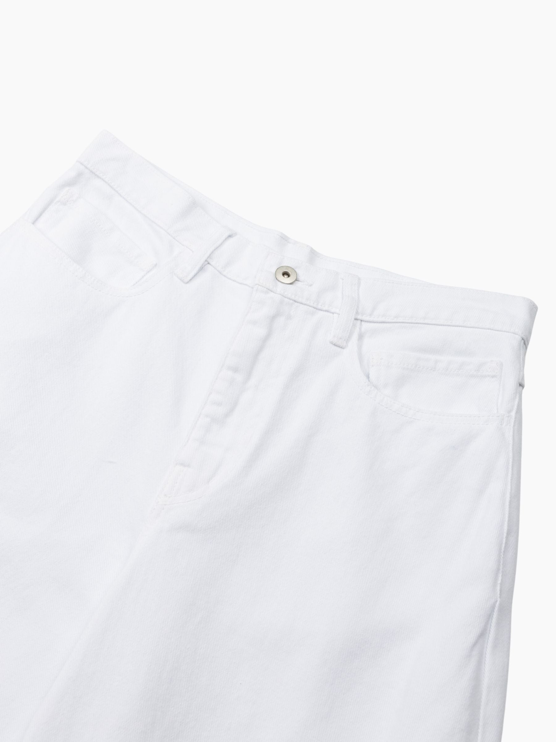 Christian Wijnants Pavia Cropped Denim Pants Optical White