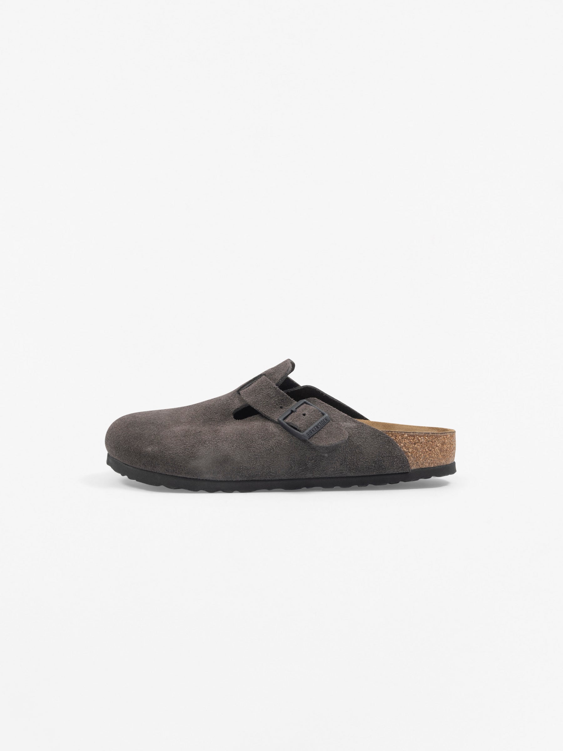 Birkenstock Boston Suede Leather Velvet Grey