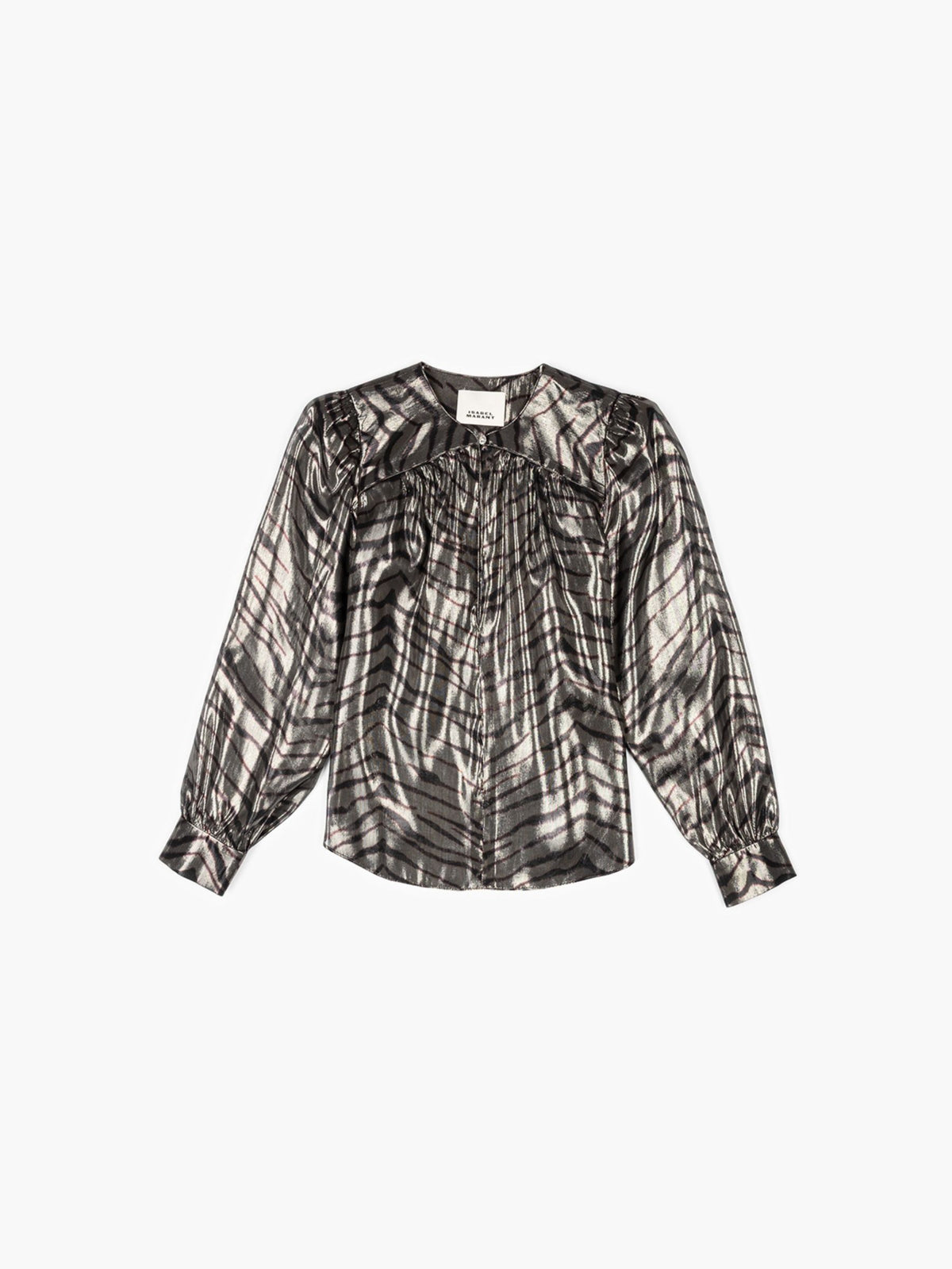 Isabel Marant Farali Top Black Silver