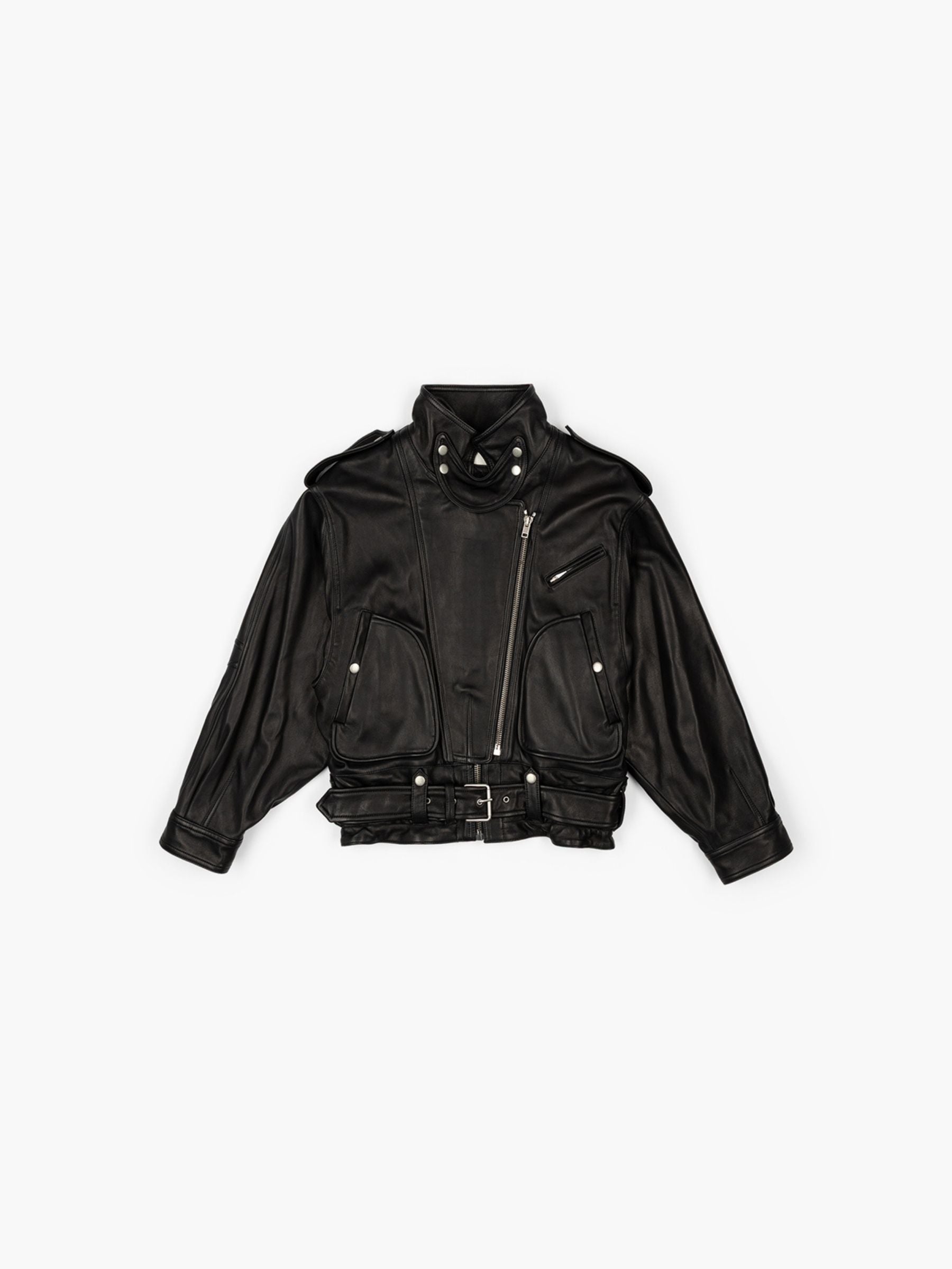 Isabel Marant Farza Leather Jacket Black