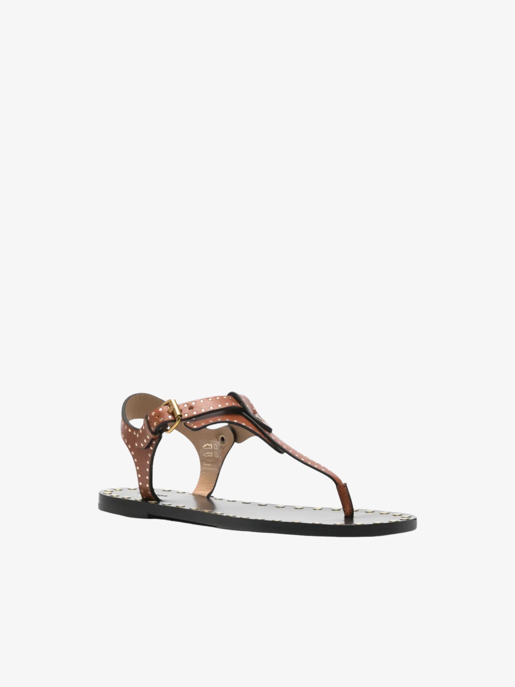 Isabel Marant Joonya Sandals Cognac