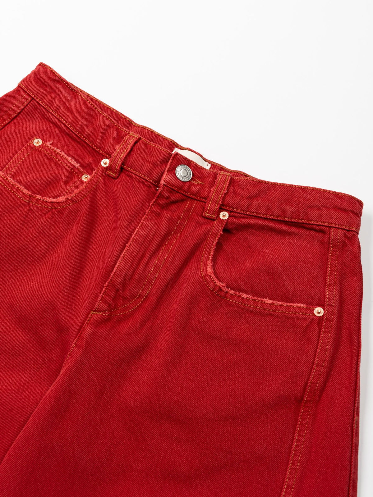 Isabel Marant Oriane Denim Pants Red