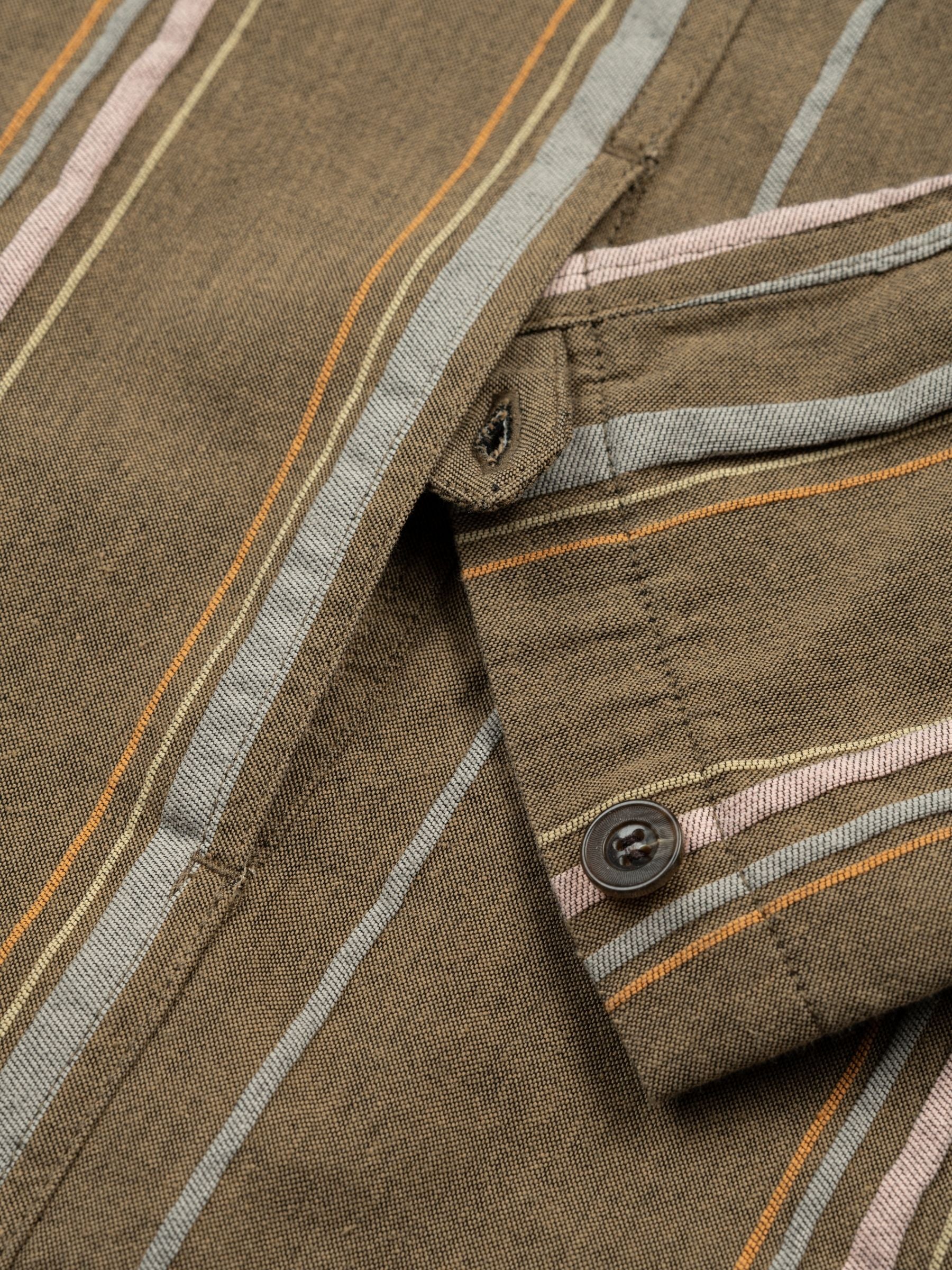 Isabel Marant Rasmia Striped Jacket Bronze