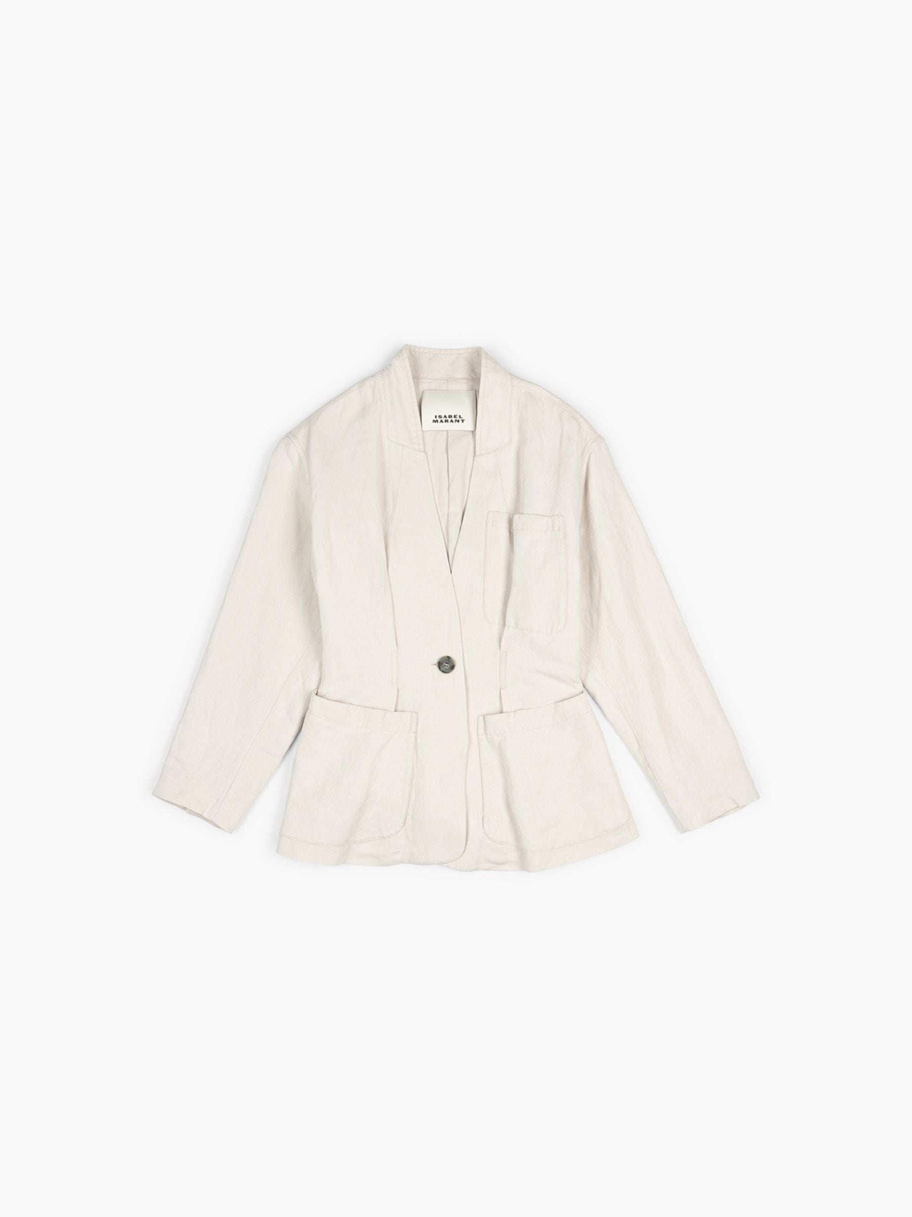 Isabel Marant Soraya Linen Jacket Ecru