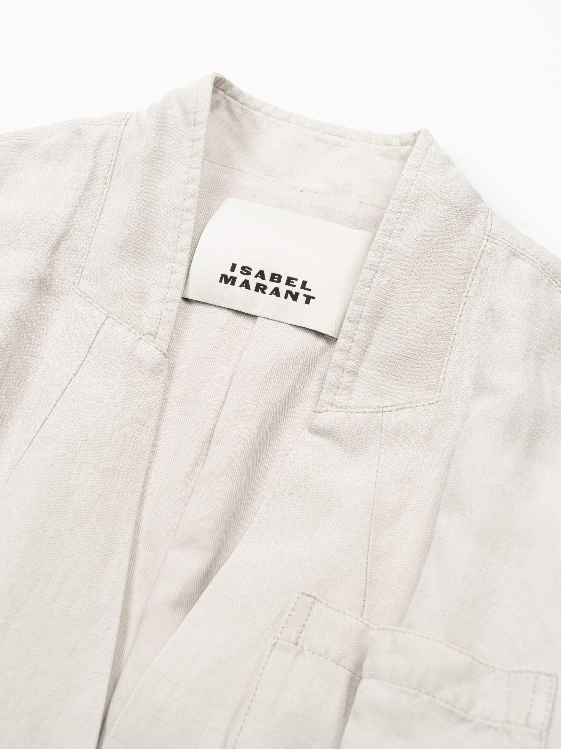 Isabel Marant Soraya Linen Jacket Ecru