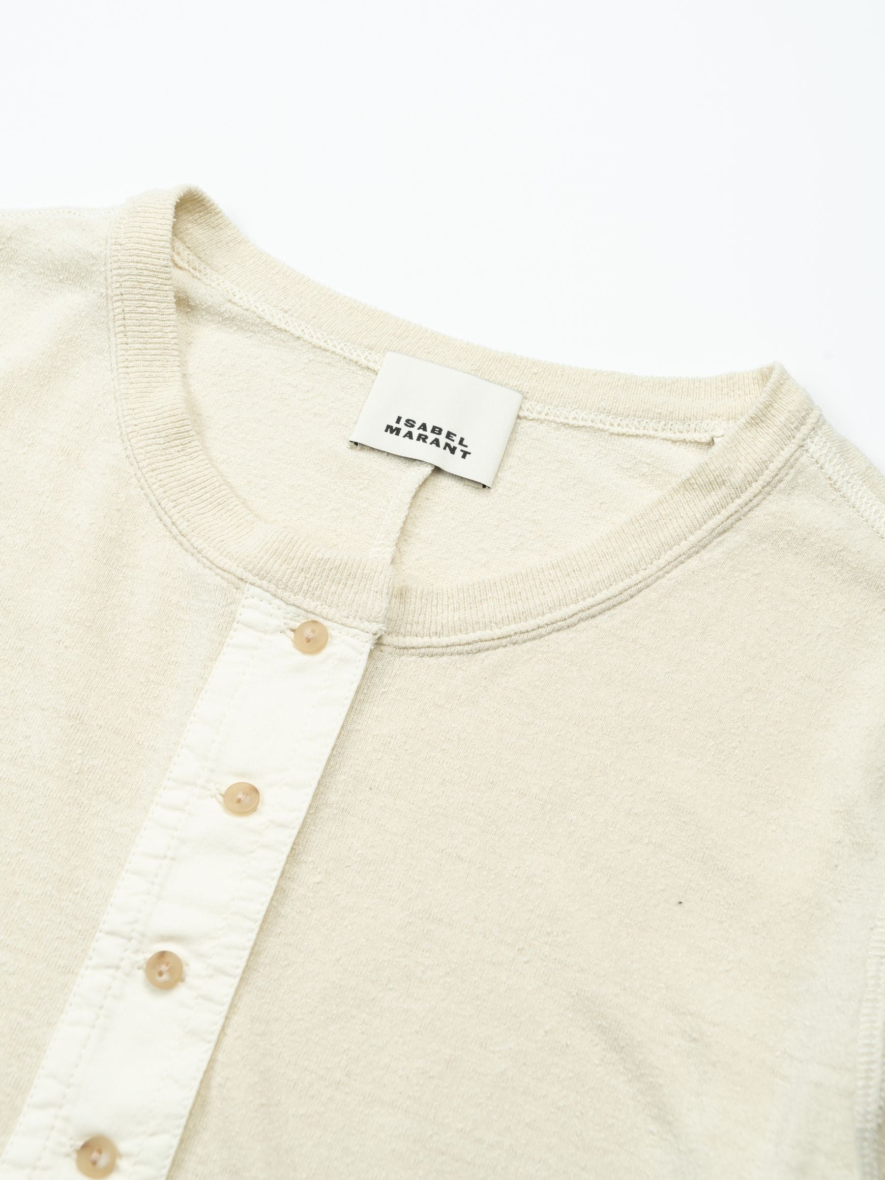 Isabel Marant Talicia Silk Longsleeve Ecru