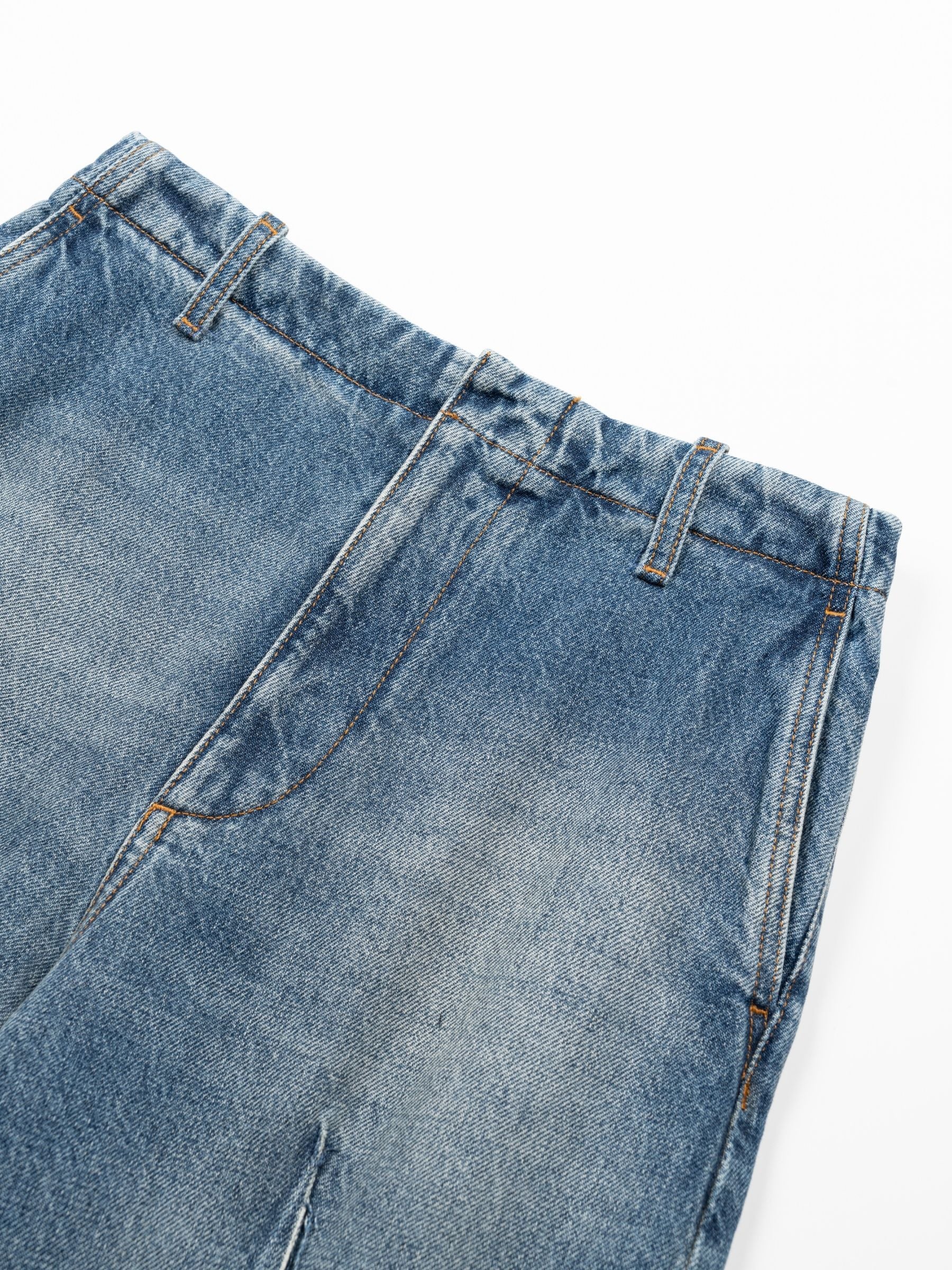 MM6 Maison Margiela Denim Barrel Seam Washed Blue