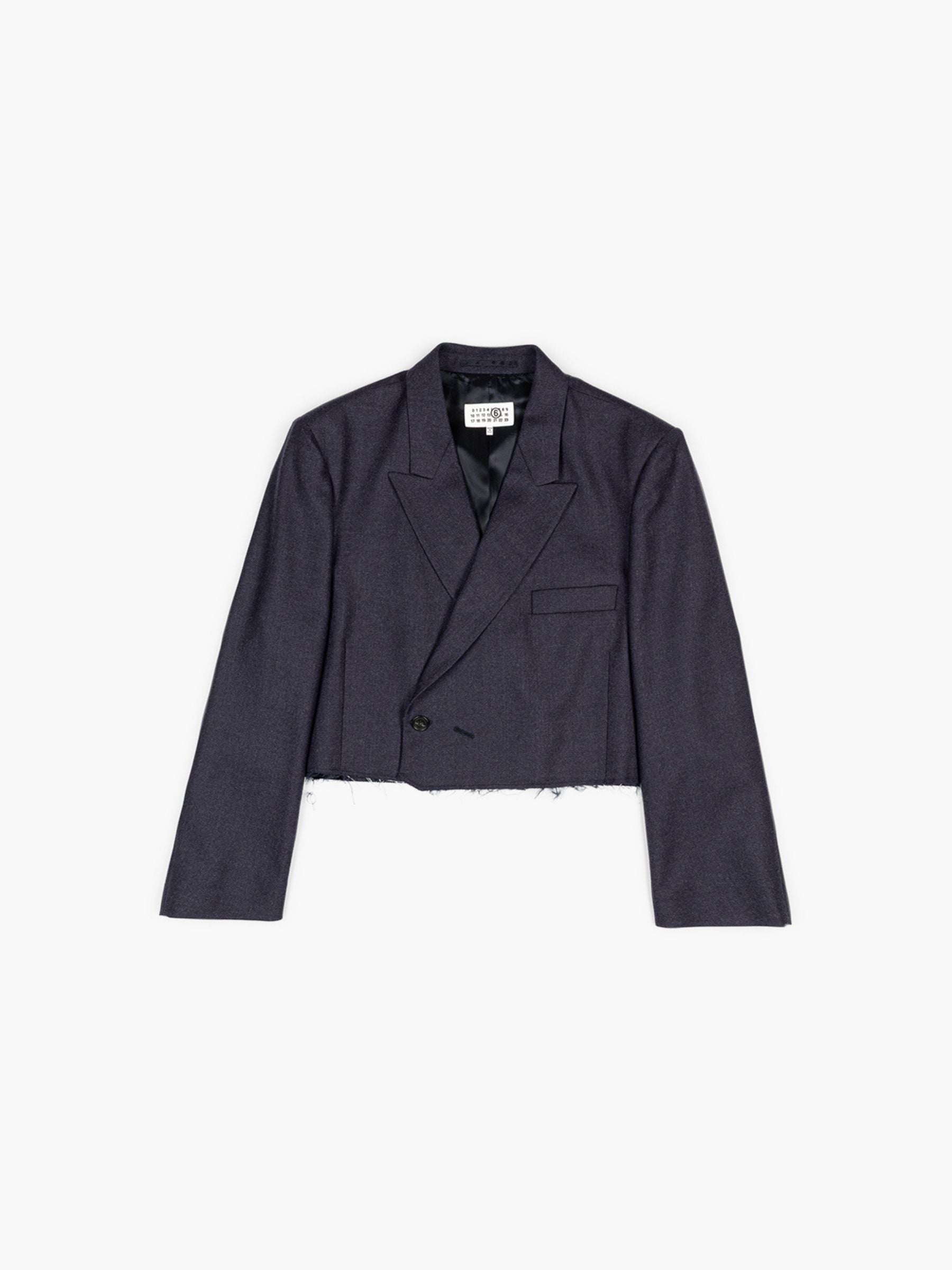 MM6 Maison Margiela Raw Edge Jacket Dark Blue