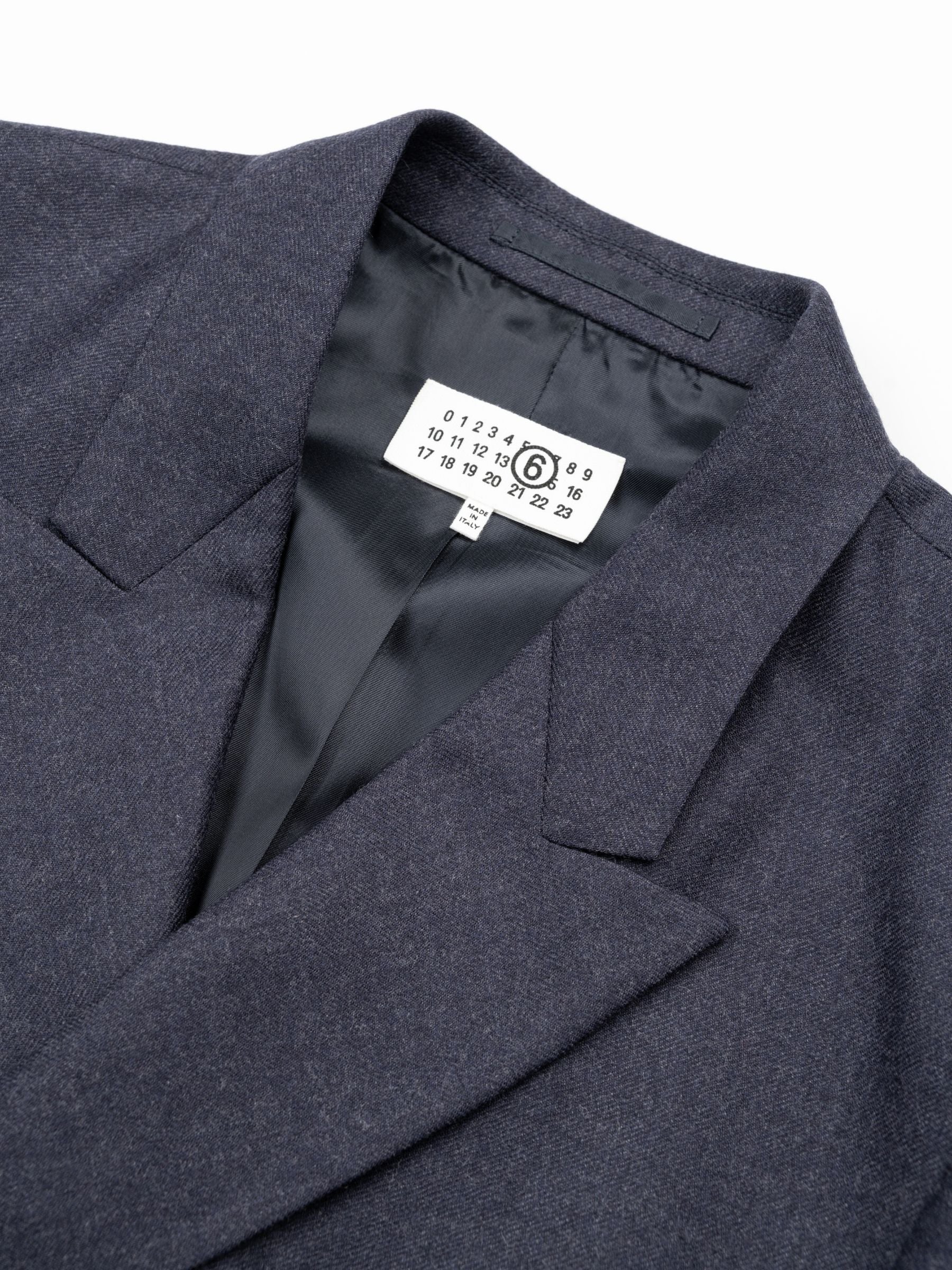 MM6 Maison Margiela Raw Edge Jacket Dark Blue