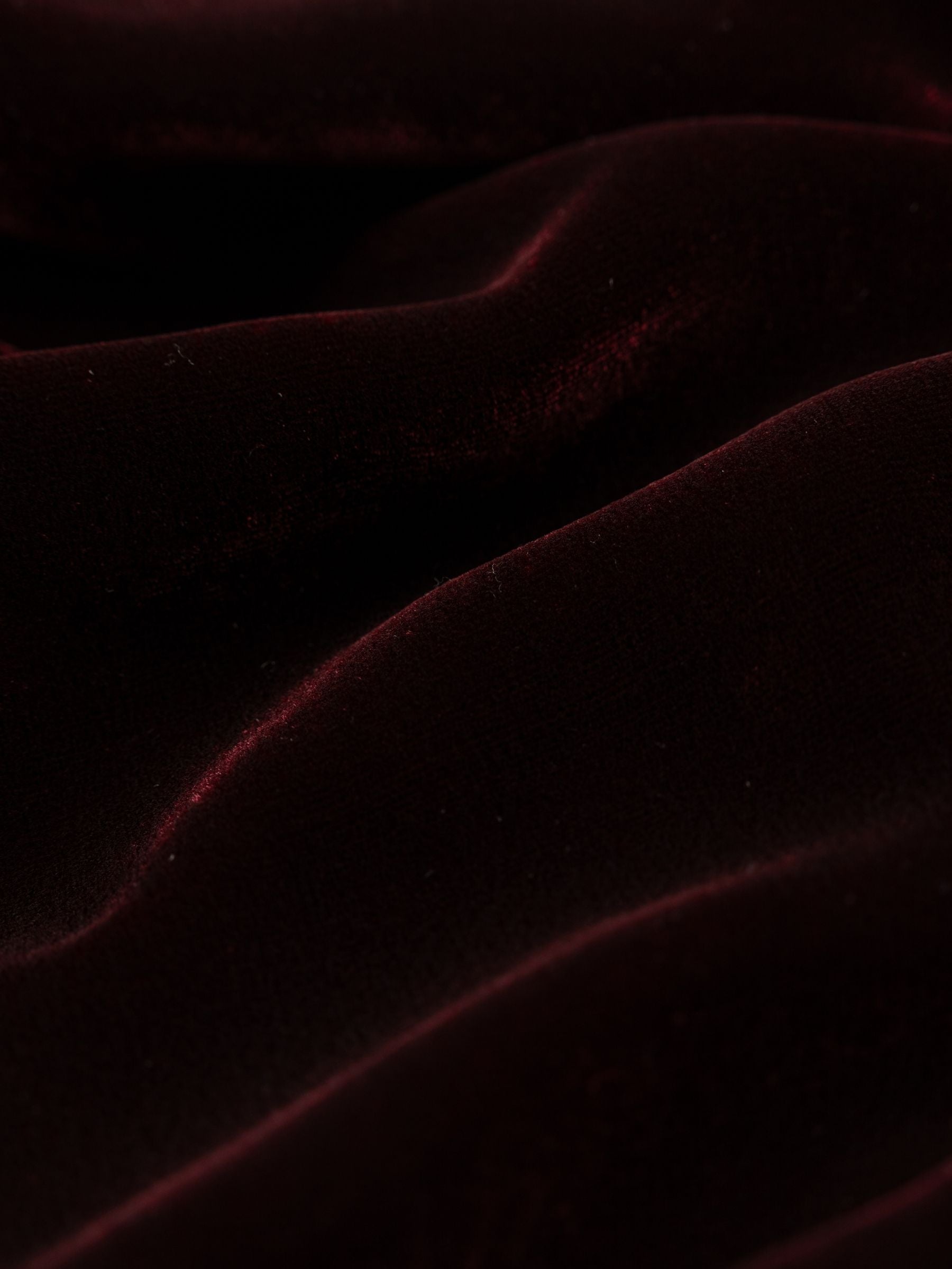 Marques Almeida Velvet Cowl Neck Top Burgundy
