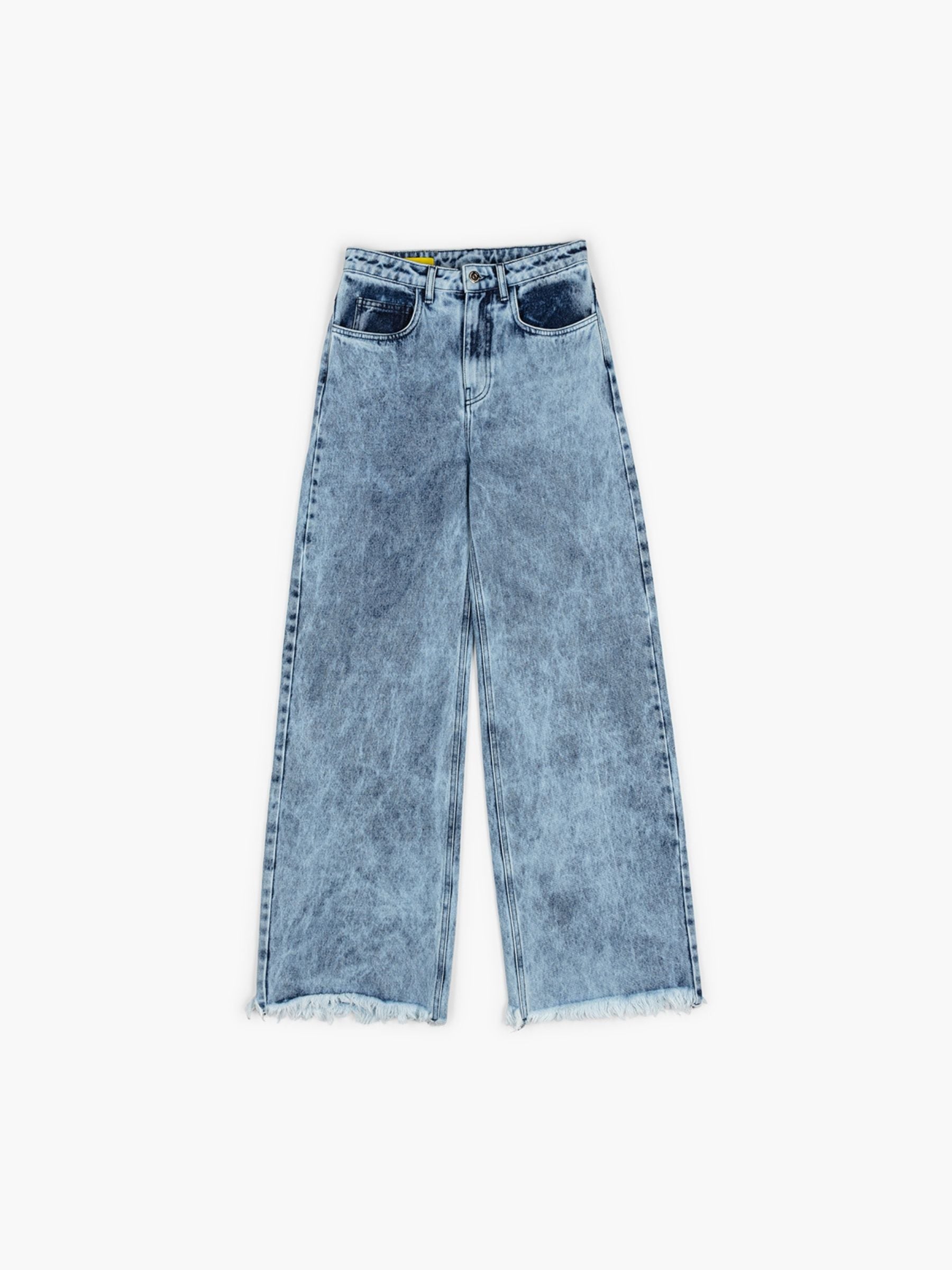 Marques Almeida Acid Wash Denim Boyfriend Jeans Blue