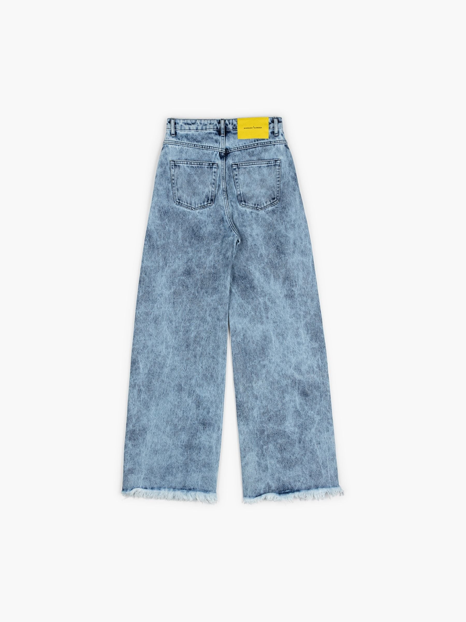 Marques Almeida Acid Wash Denim Boyfriend Jeans Blue