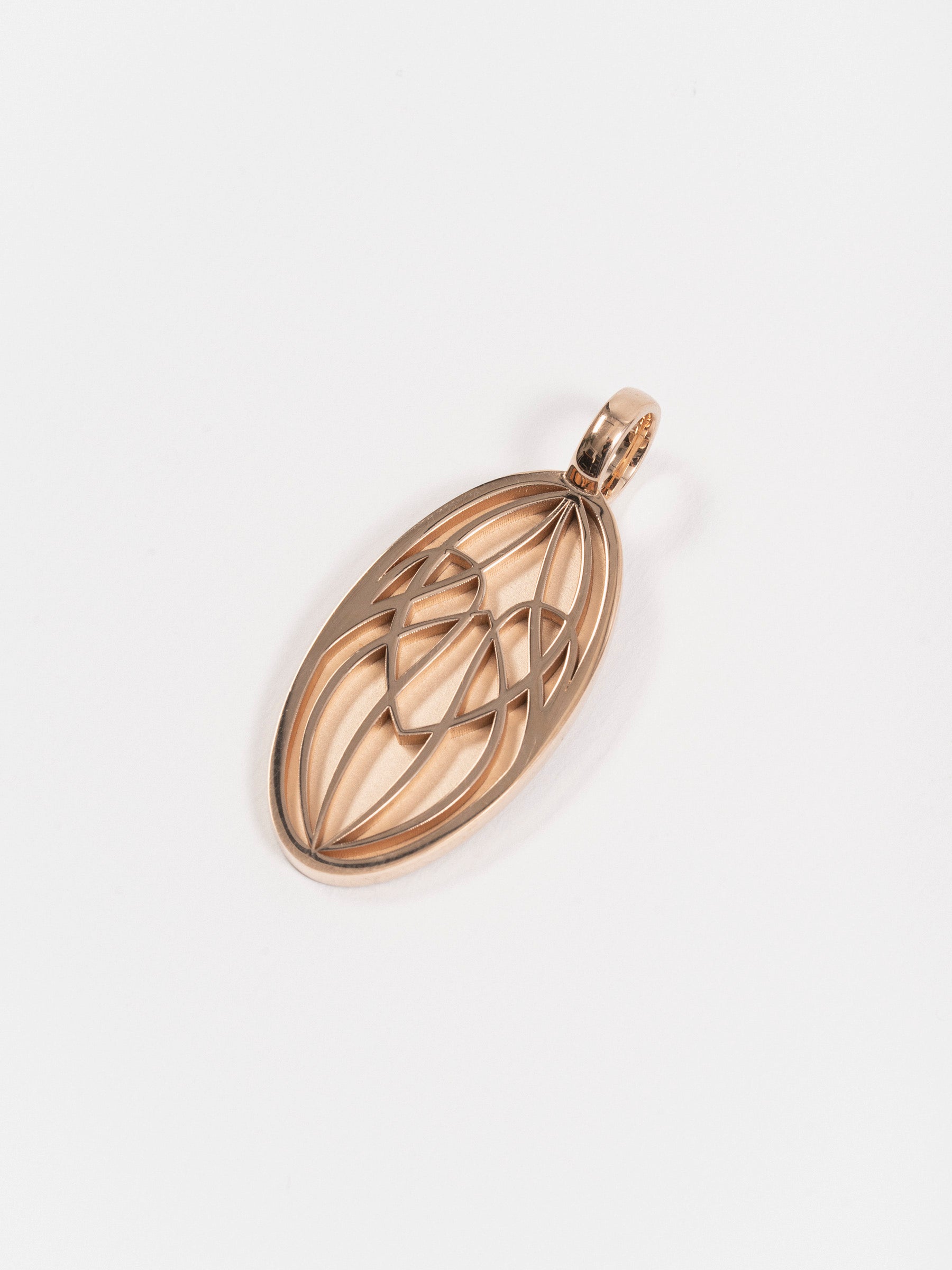 Roomers Logo Pendant Size L Rose Gold