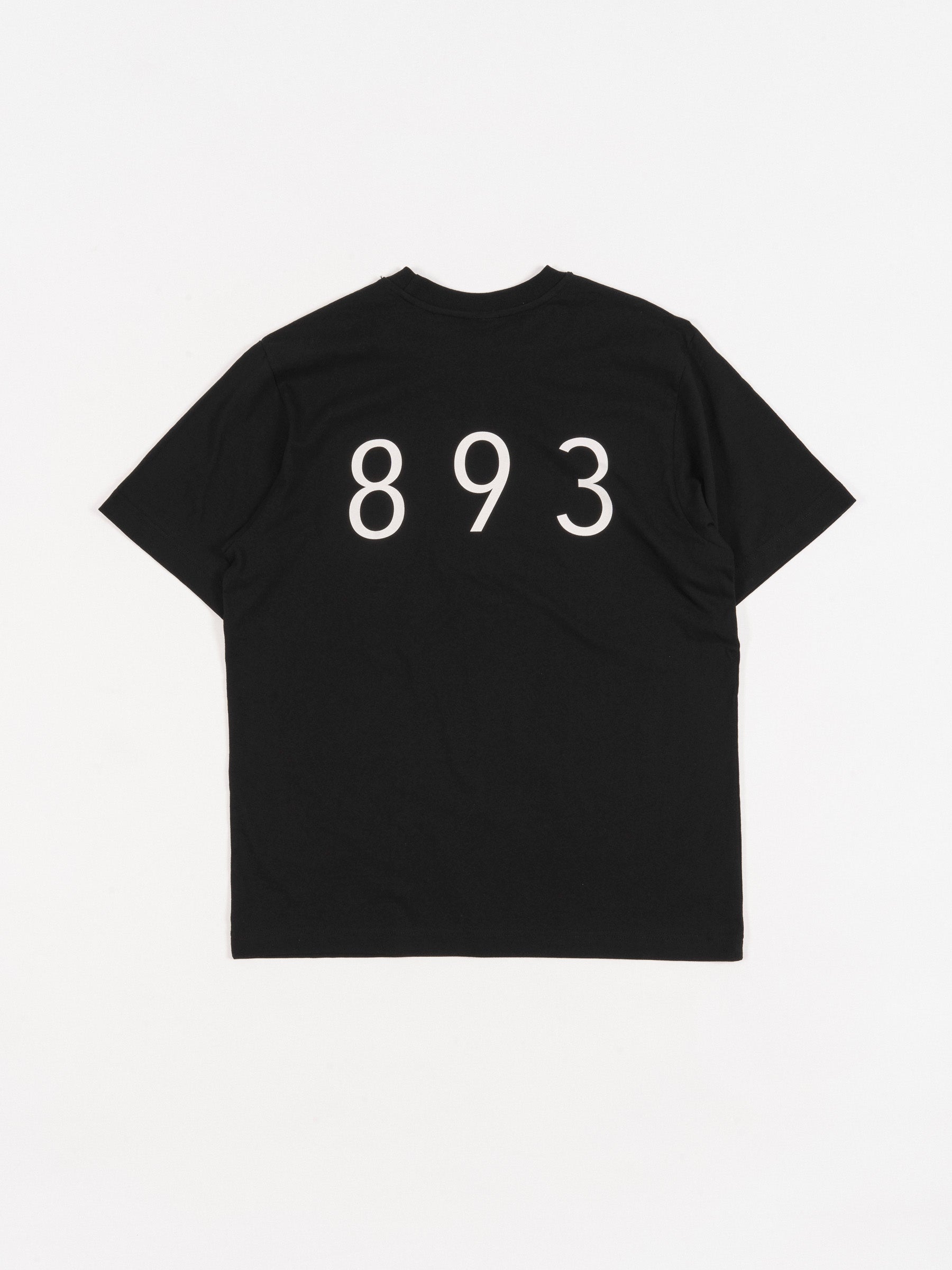 893 Ryotei Split Logo Tee Black