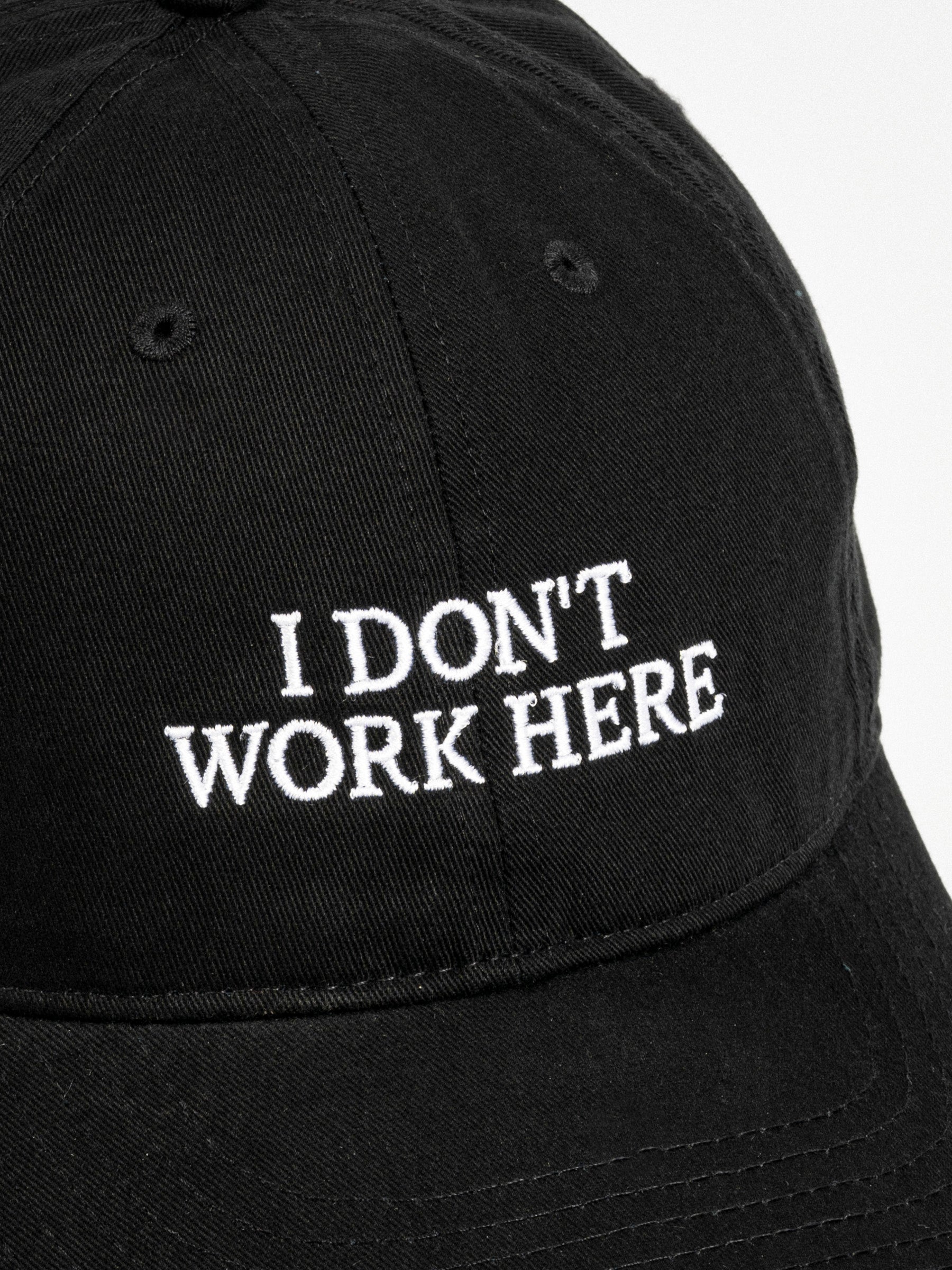 IDEA Sorry I Don't Work Here Cap Black