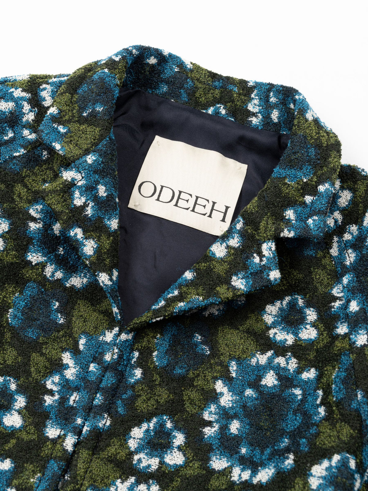 Odeeh Terry Jacquard Jacket Dark Peacock
