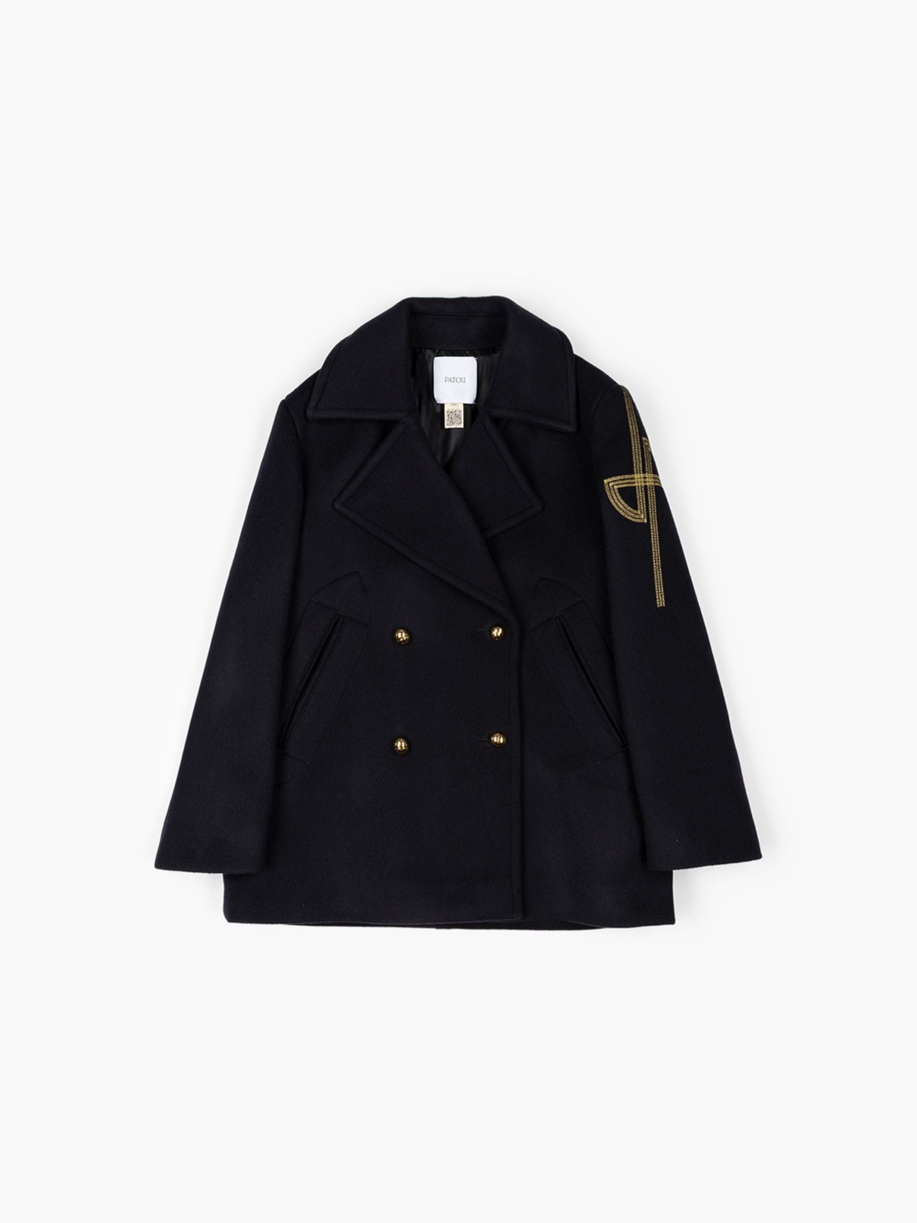 Patou JP Wool Peacoat Midnight Blue