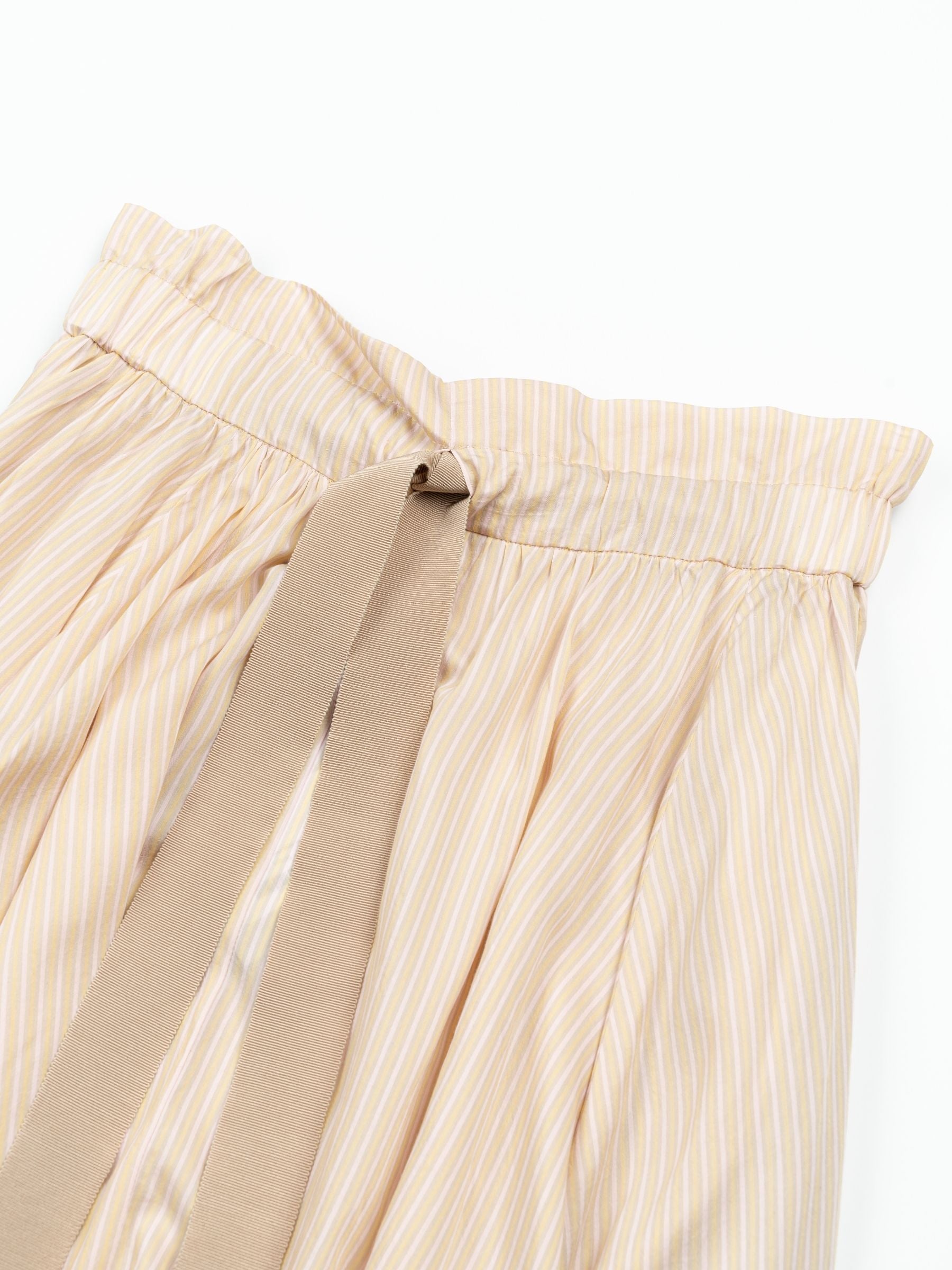 Patou Long Beach Skirt Shell Beach Stripes