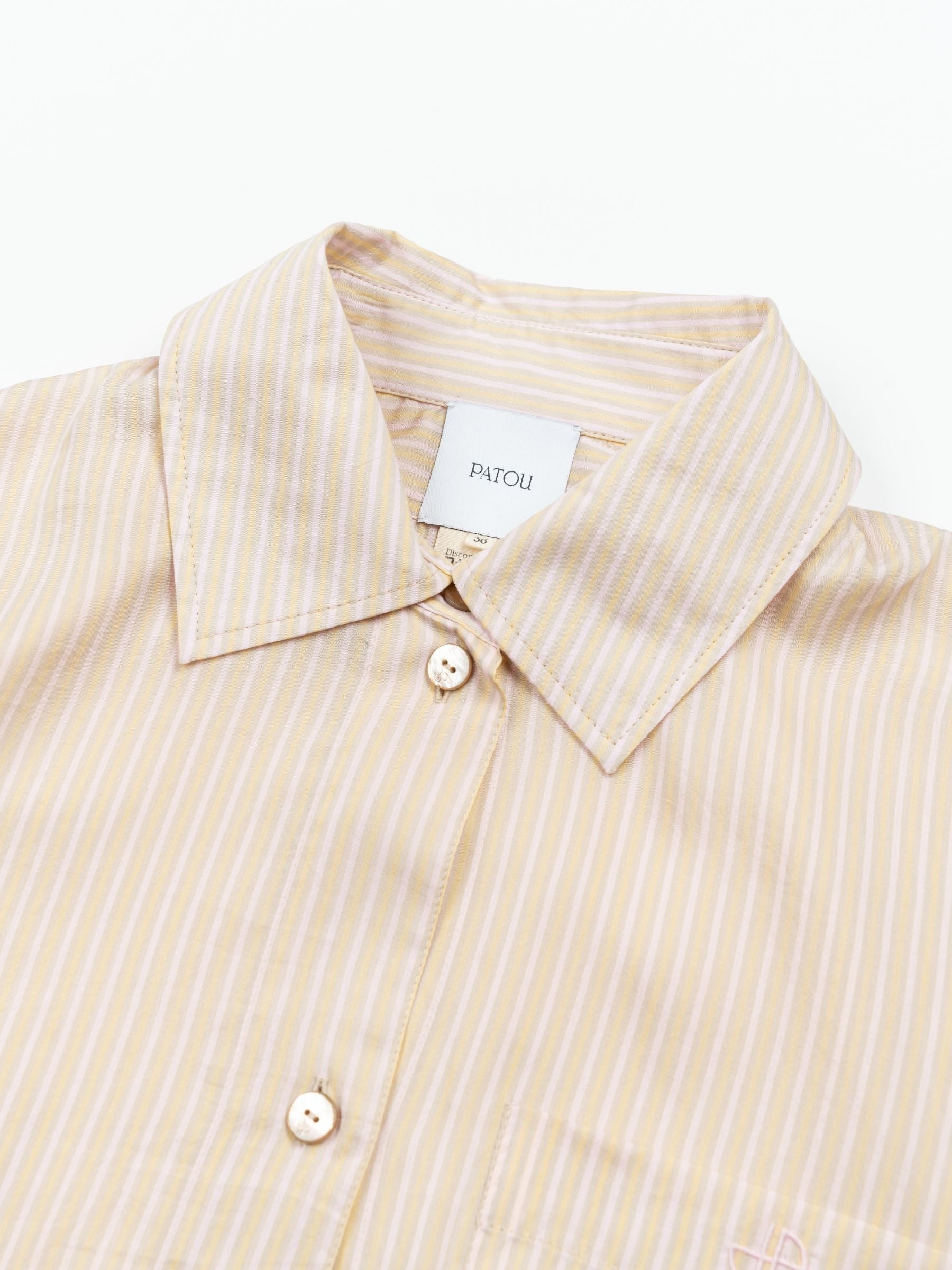 Patou Oversize Beach Shirt Shell Beach Stripes