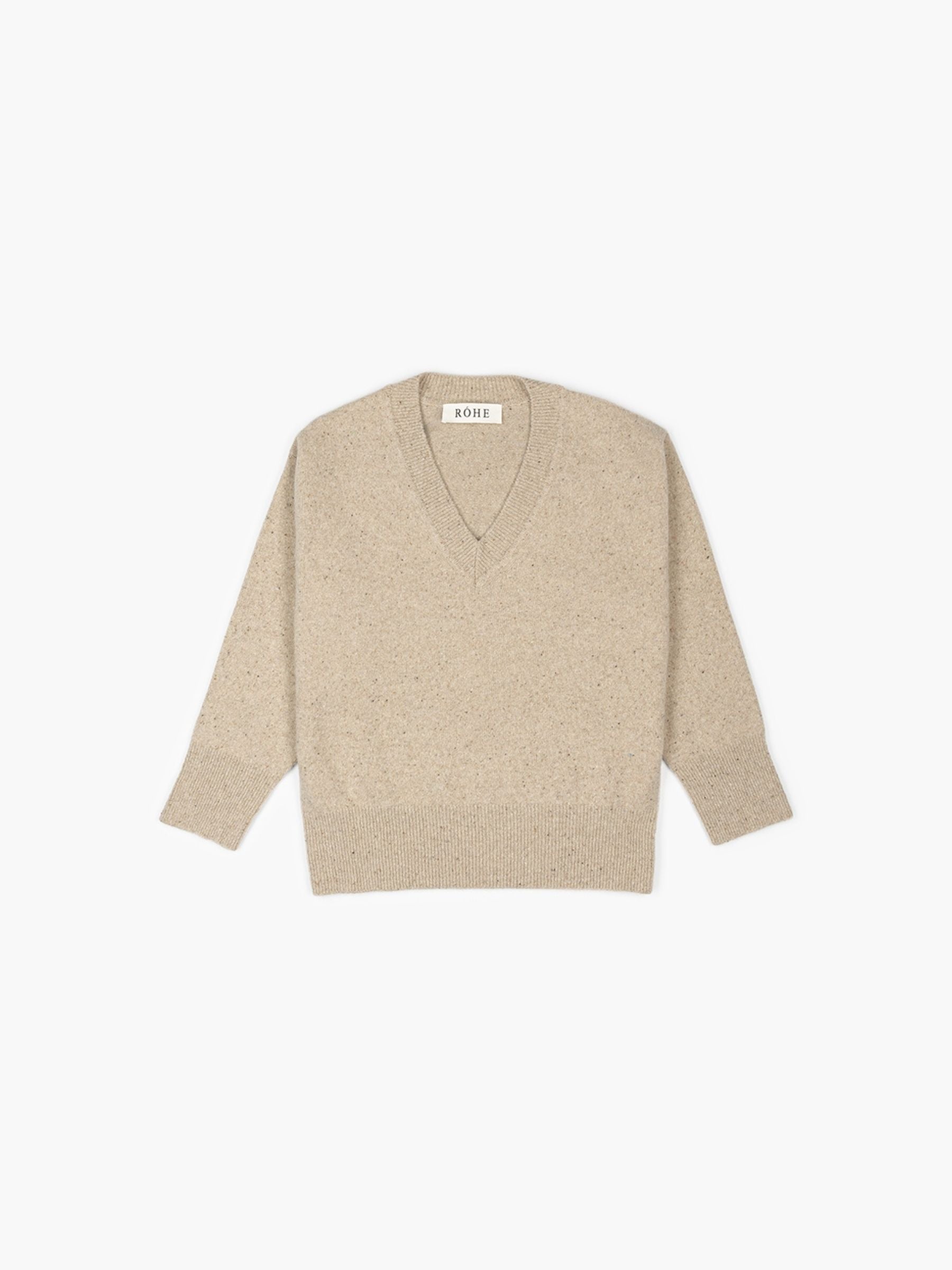 Rohe Classic Mouline Jumper Oat Melange