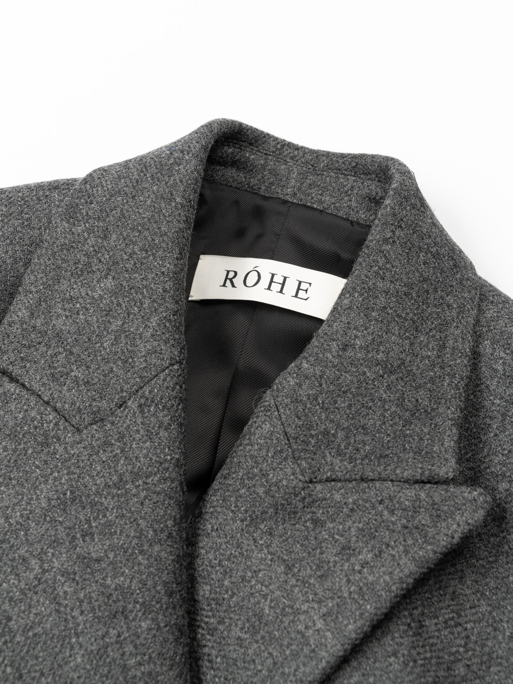 Rohe Cup Detailed Blazer Grey Melange