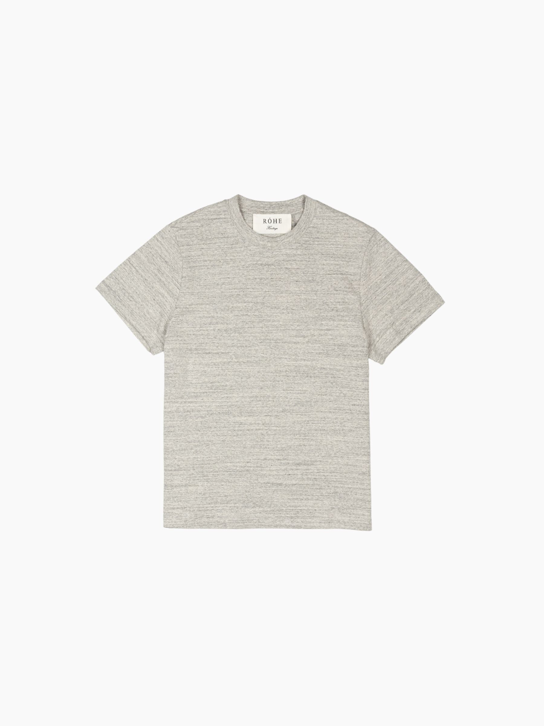 Rohe Japanese Mouline Jersey T-Shirt Grey