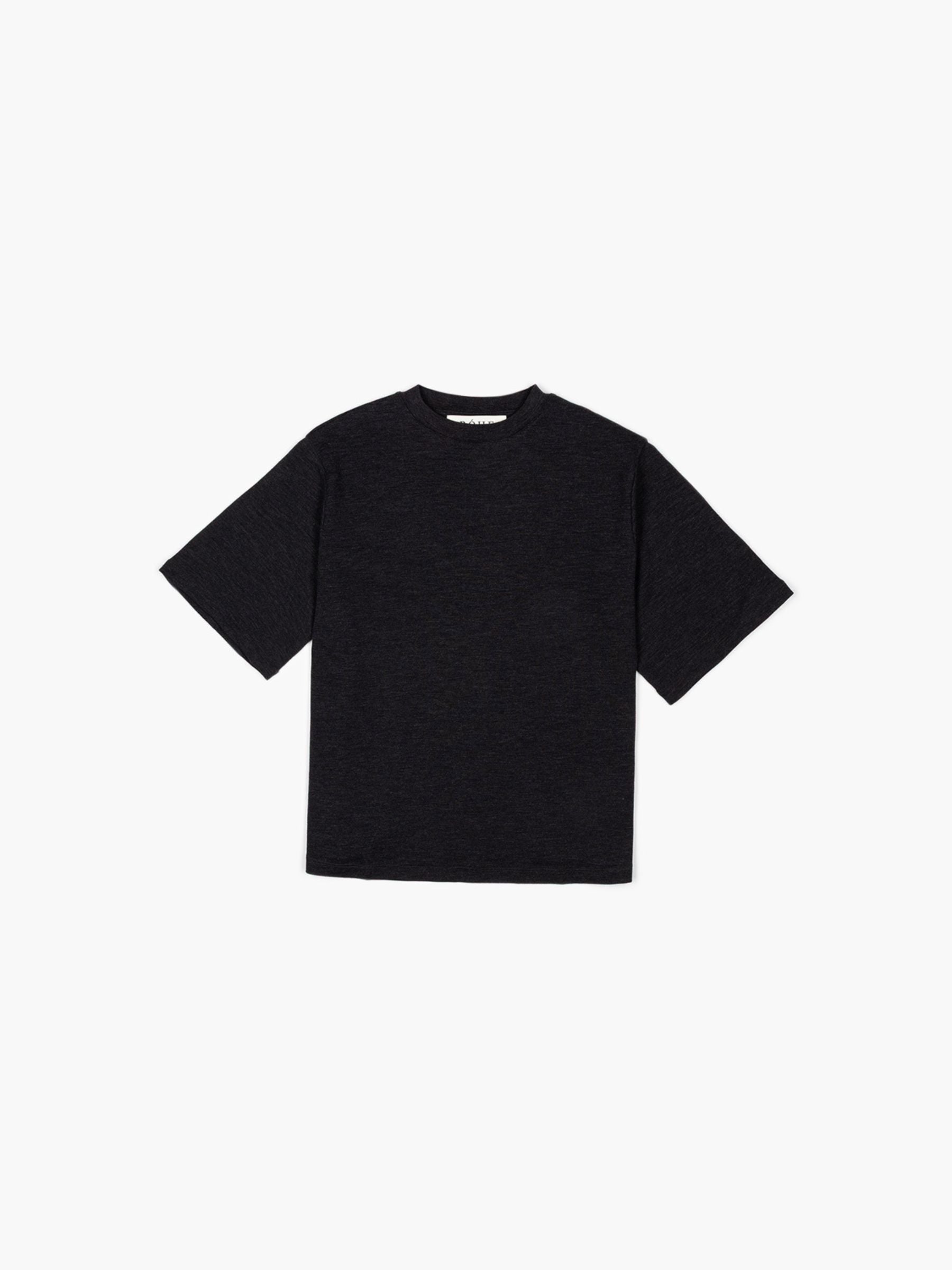 Rohe Oversized Soft Merino T-shirt Anthracite Melange