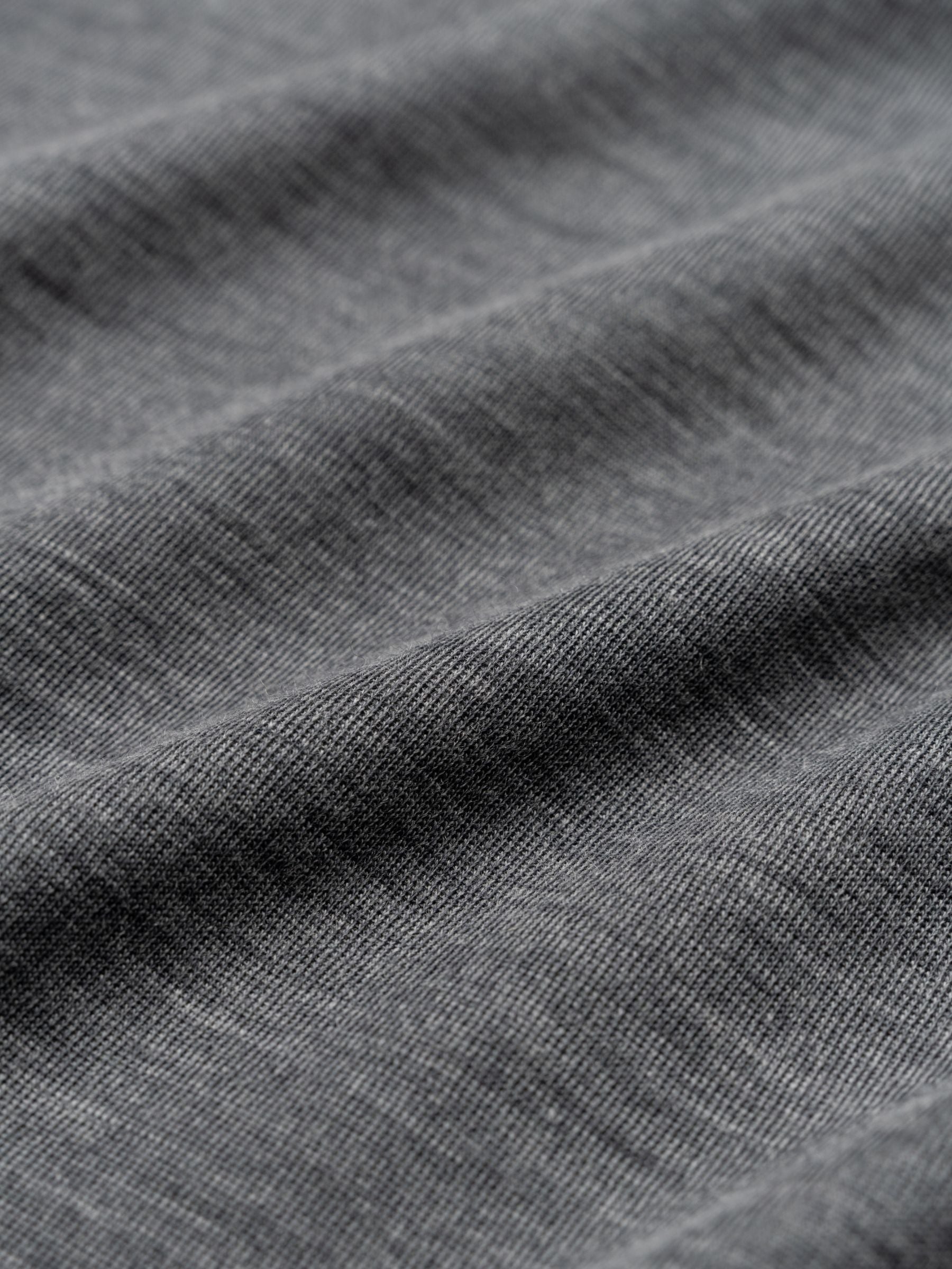 Rohe Oversized Soft Merino T-shirt Mid Grey Melange